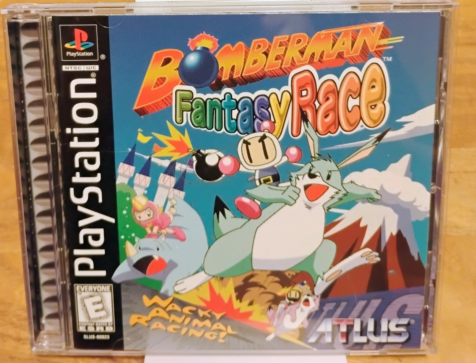 BOMBERMAN FANTASY RACE Playstation 1 PS1 EX+MINT COMPLETE W/ Reg Card PRISTINE