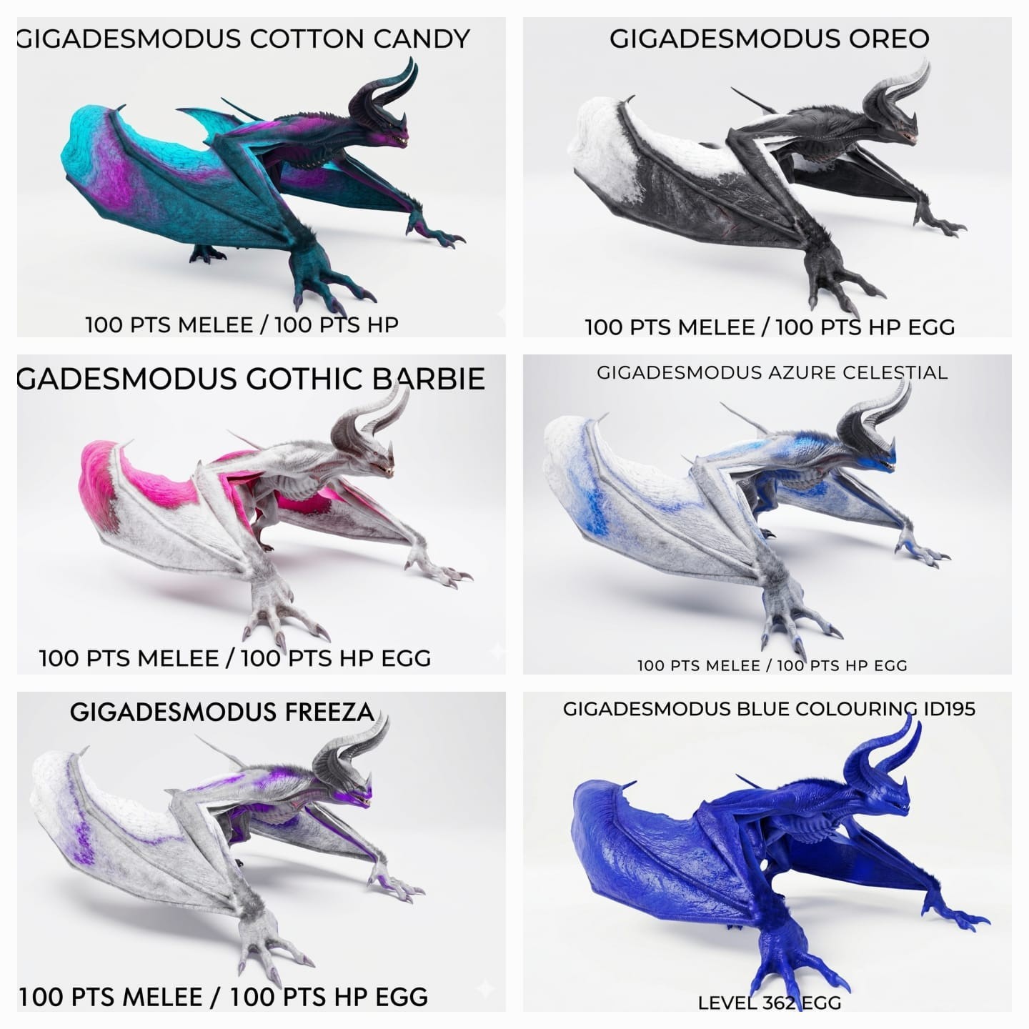 GIGADESMODUS HIGH STATS – Egg Pair – Ark Ascended PVE Official Crossplay