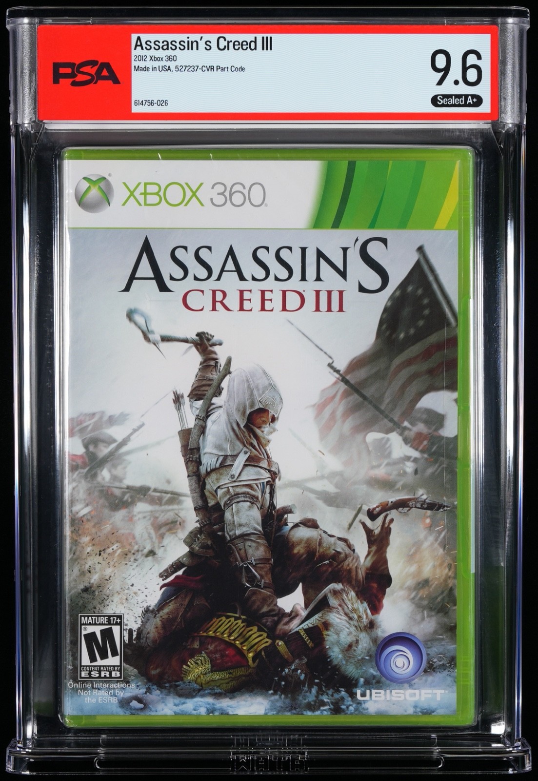 Assassin’s Creed III 3 (Xbox 360) PSA 9.6 A+ Graded