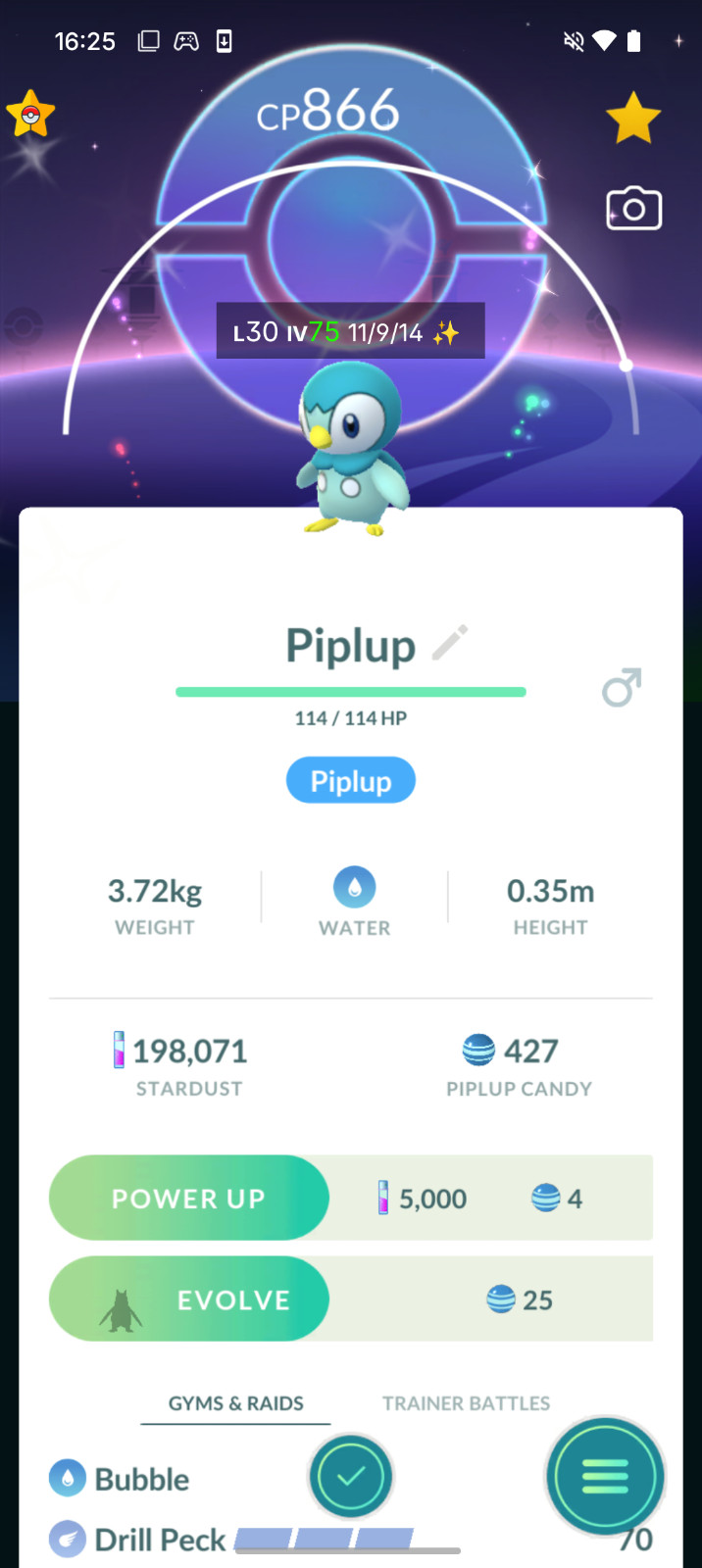 Pokemon GO Shiny Piplup Special Background !!Only Registered!!