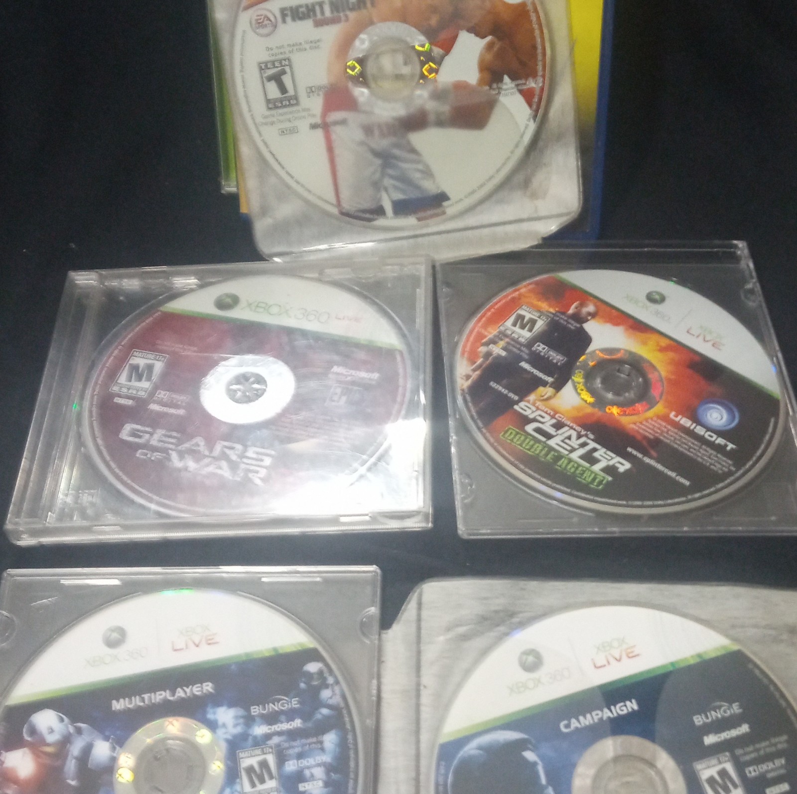 Xbox Live Lot Of 5 Mixed Good Condition
