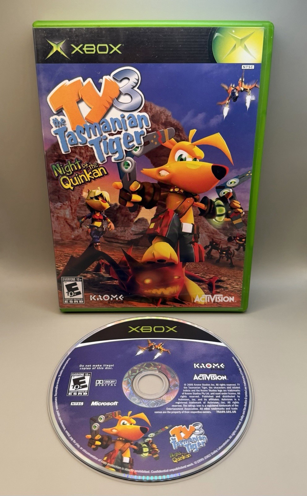 Ty the Tasmanian Tiger 3: Night of the Quinkan Microsoft Xbox 2005 CIB Complete