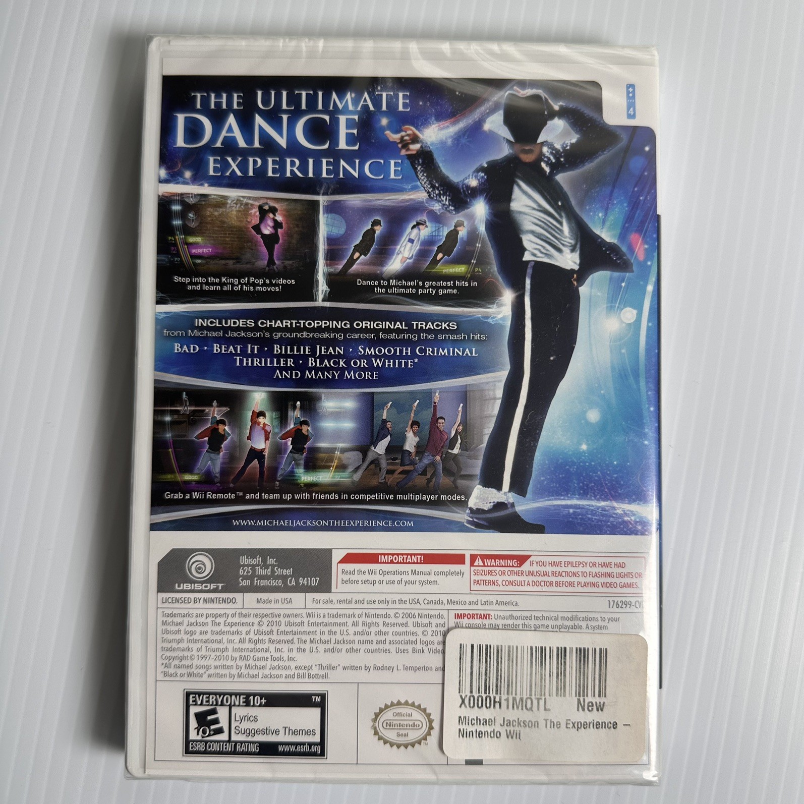 Michael Jackson The Experience Wii Factory Sealed (Nintendo Wii 2010) BRAND NEW