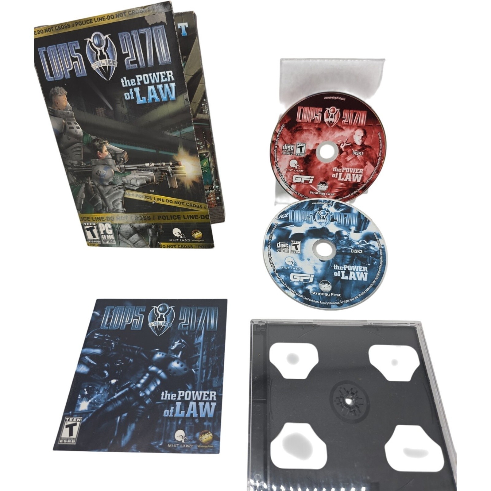Cops 2170 The Power of Law Tactical RPG Game PC CD-ROM Tested & Working