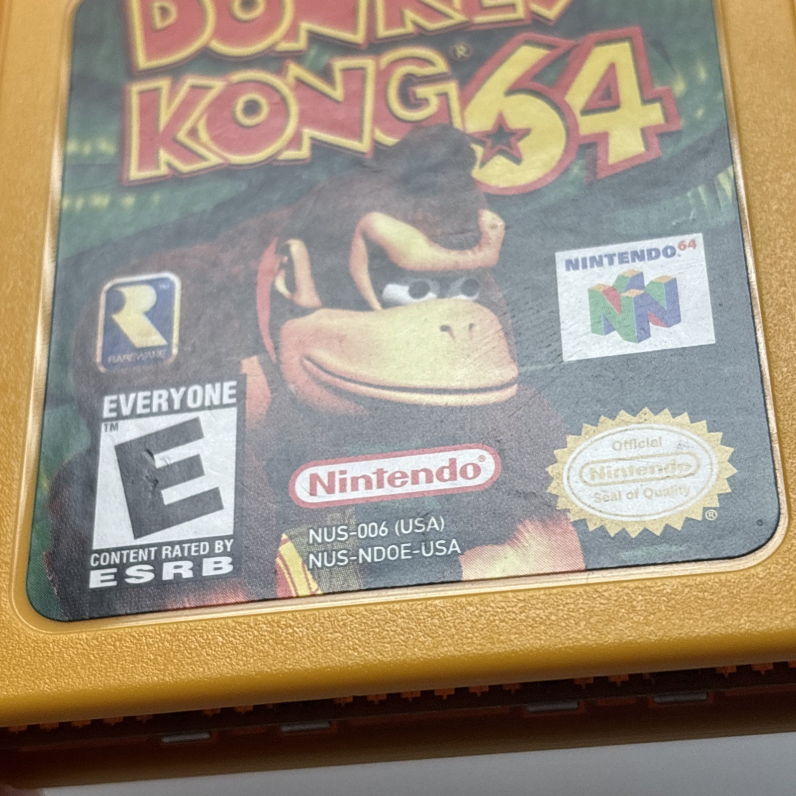 Donkey Kong 64 (Nintendo 64) N64 Game Authentic Cleaned Tested RareWare Yellow