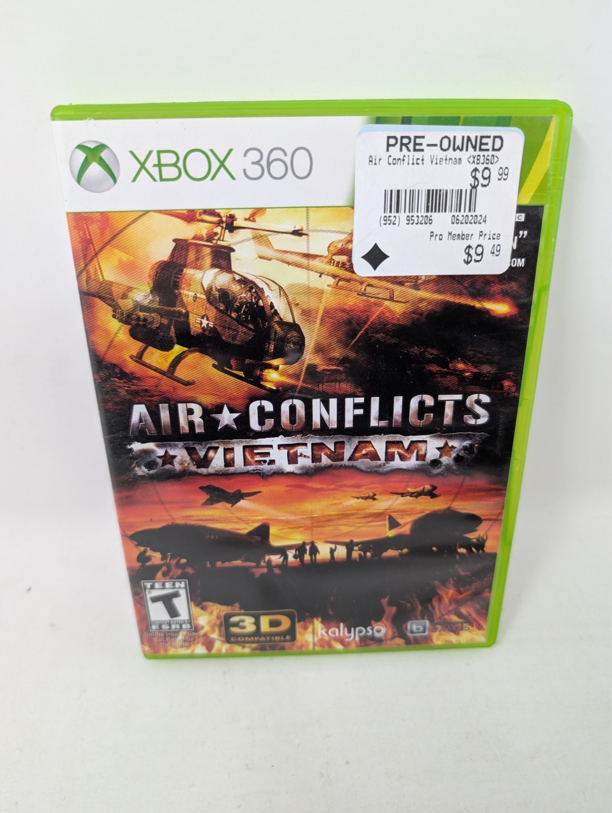 Air Conflicts: Vietnam (Microsoft Xbox 360) Kalypso CIB w/Manual