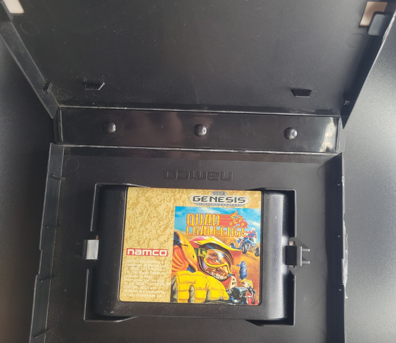 Namco Quad Challenge Sega Genesis 1991 ATV Racing Game Multiplayer