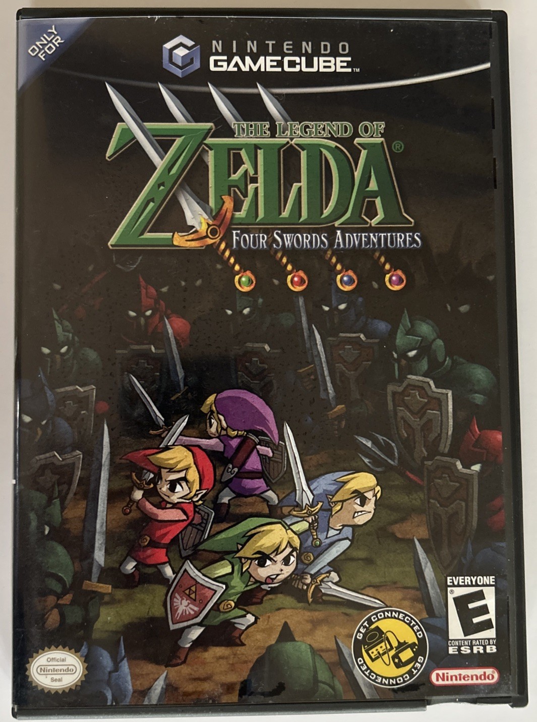 The Legend of Zelda: Four Swords Adventures (GameCube, 2004) No Manual, Tested