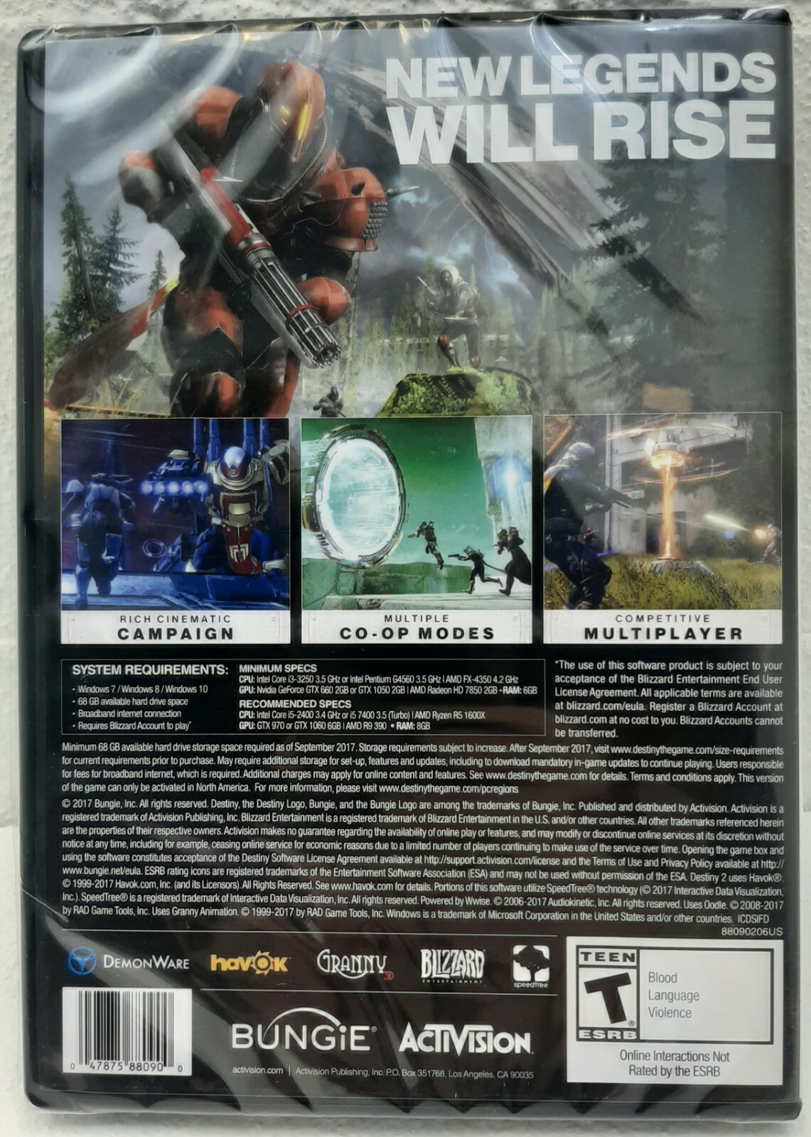 Destiny 2 (PC: Windows, 2017) Brand New Sealed