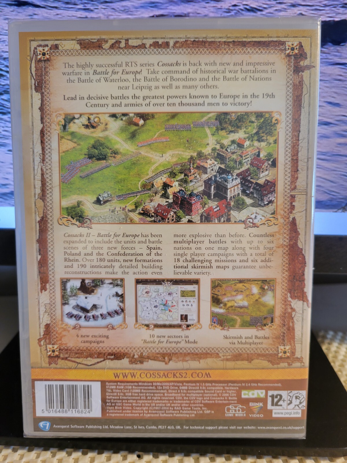 Cossacks II: Battle for Europe PC DVD-ROM REGION FREE, NEW, Sealed
