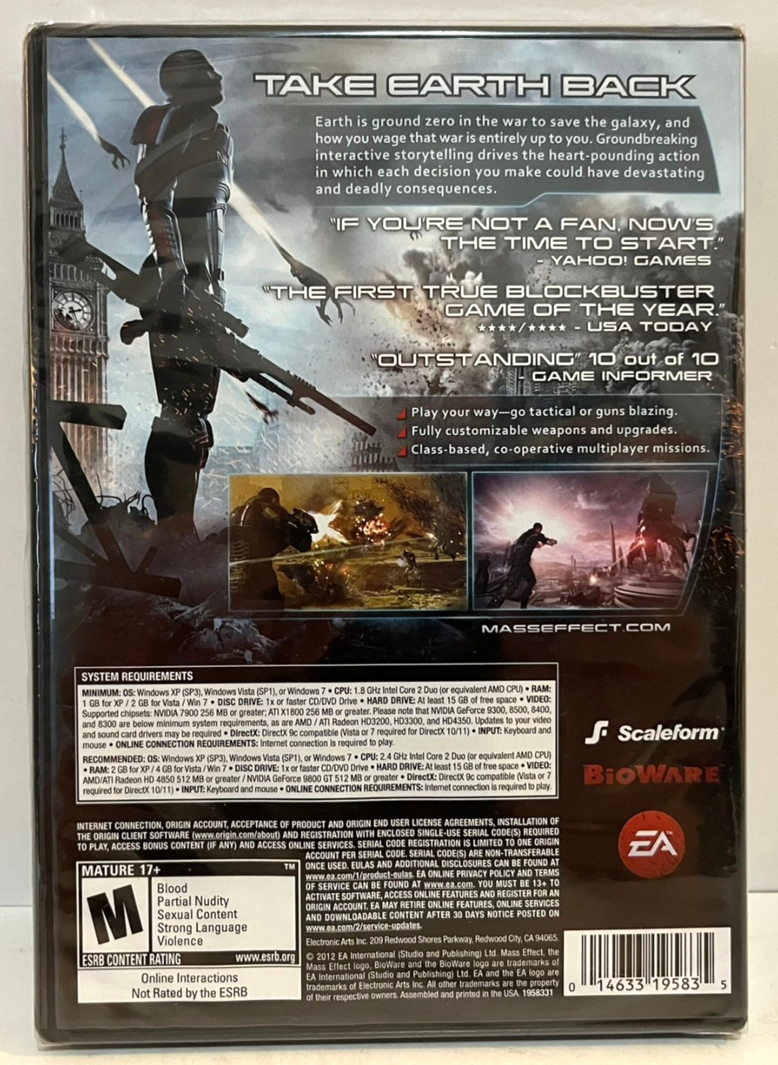 Mass Effect 3 – EA PC Video Game – Factory Sealed NEW