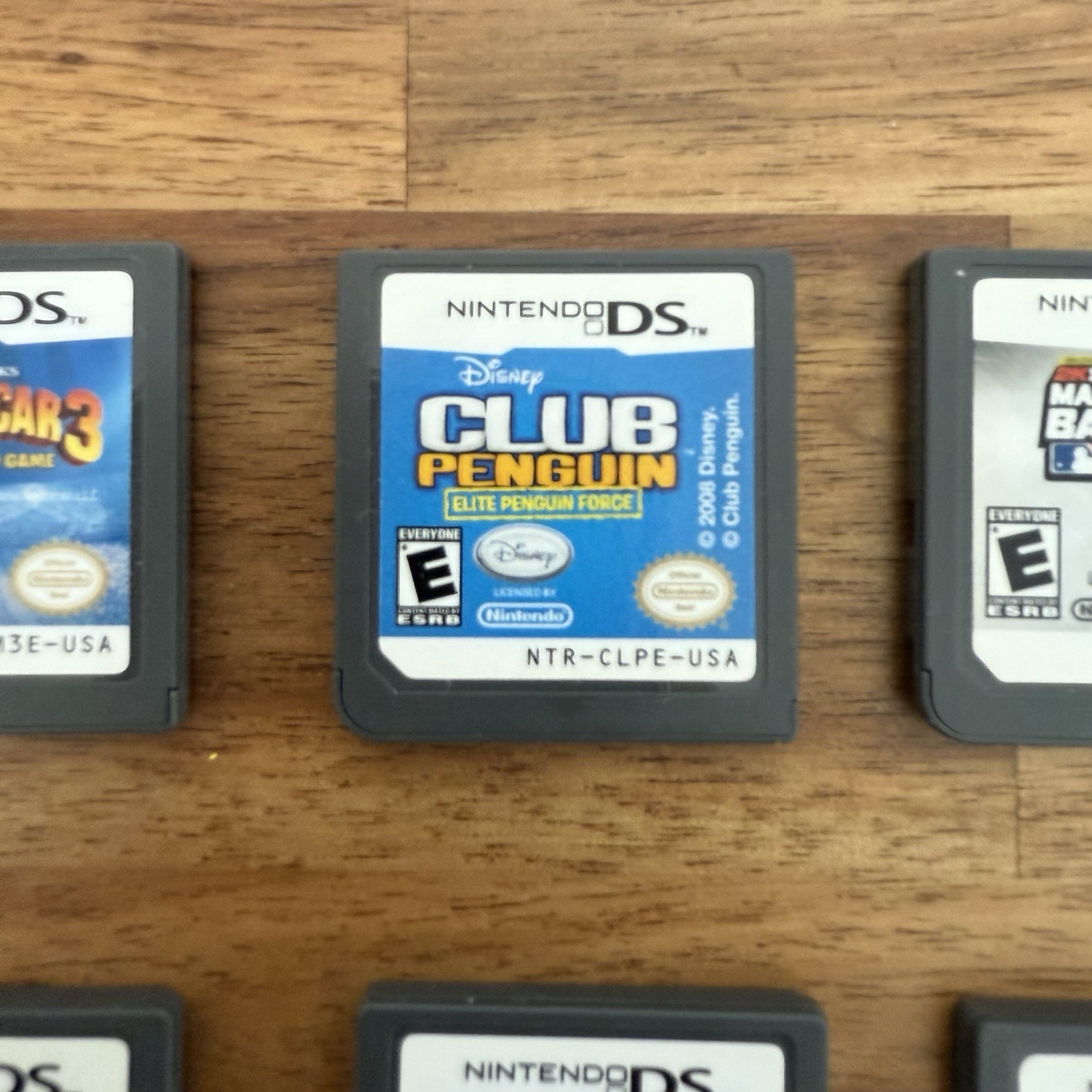 Nintendo DS 7 Game Lot MLB Madagascar Big Brain Age 2 Club Penguin Zoo Tycoon…