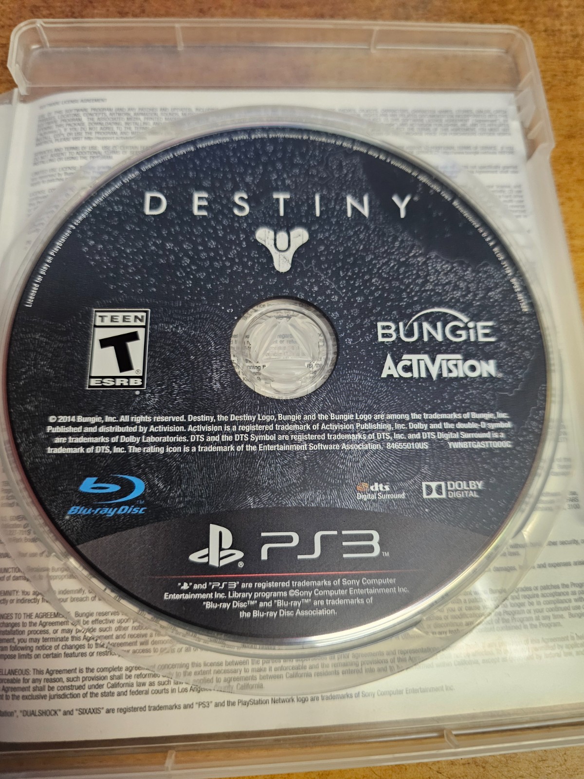 Destiny (Sony PlayStation 3, 2014)(TESTED)