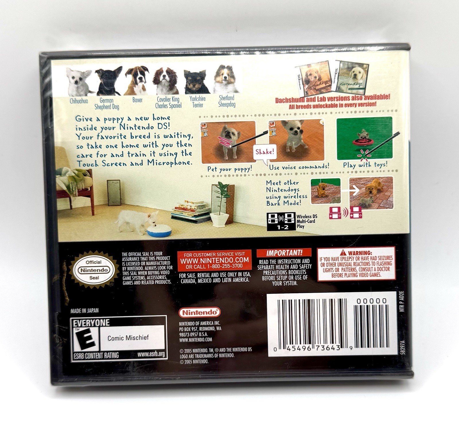 NINTENDOGS CHIHUAHUA & FRIENDS – NINTENDO DS NDS Brand New factory Sealed