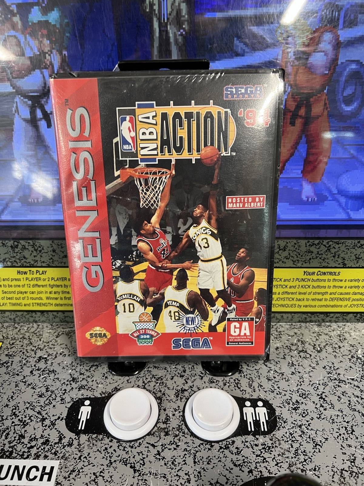 1994 Sega Genesis NBA Action ’94 Basketball Clamshell BRAND NEW SEALED
