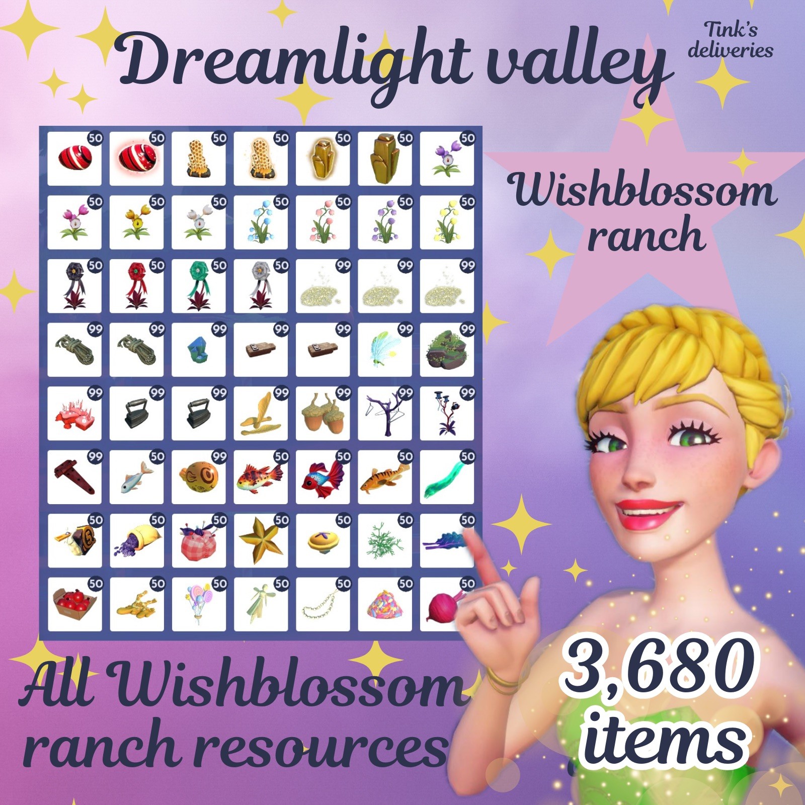 Dreamlight Valley Resources 💕 wishblossom ranch pack