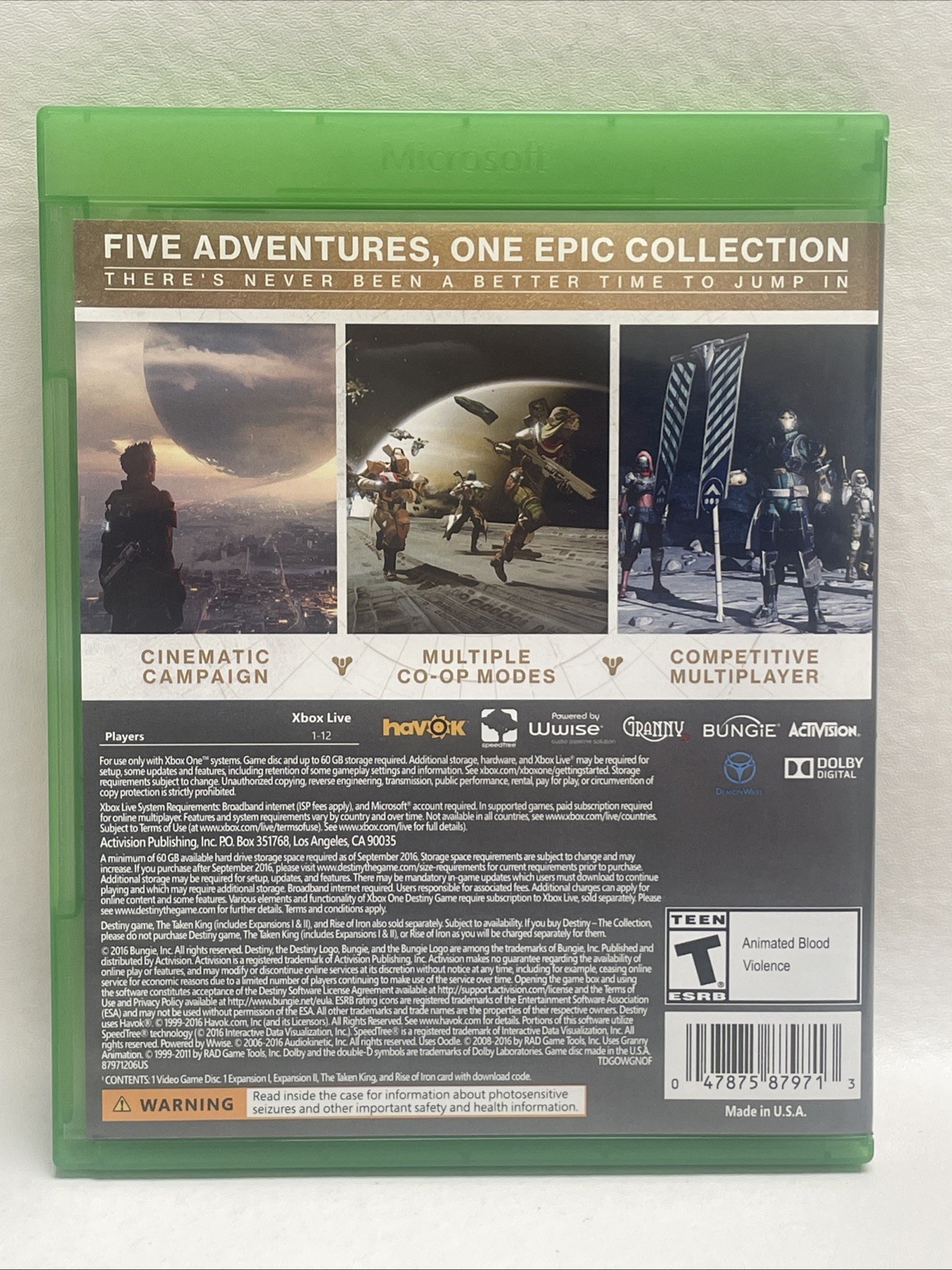 Destiny: The Collection – Microsoft Xbox One, 2016