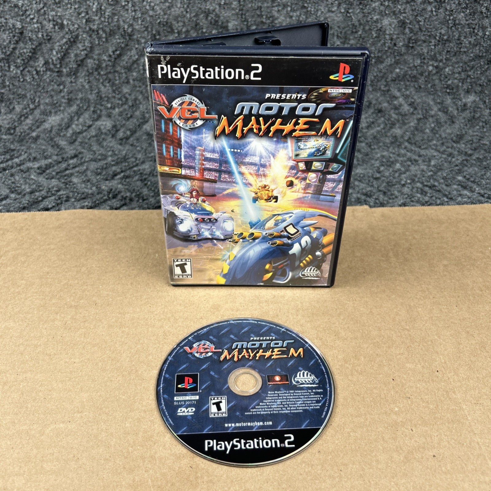 Motor Mayhem: Vehicular Combat League (Sony PlayStation 2, 2001) No Manual
