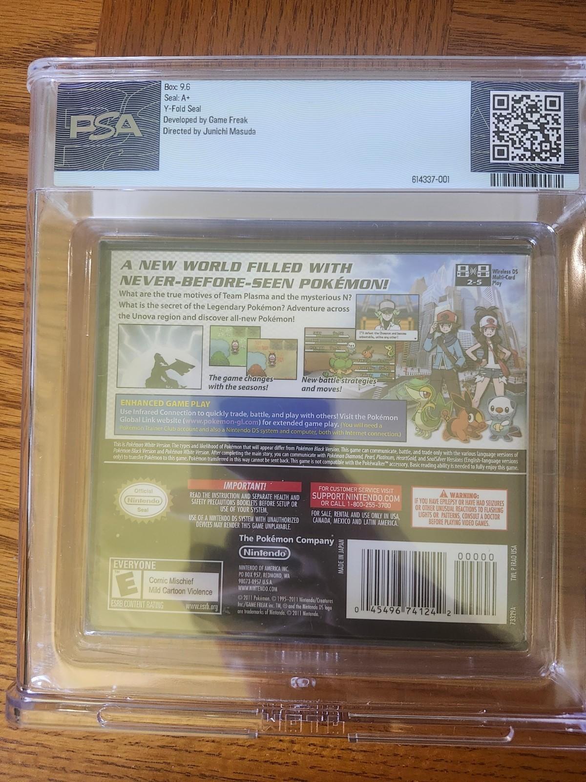 Pokemon White Version (Nintendo DS, 2011) Sealed Graded PSA 9.6