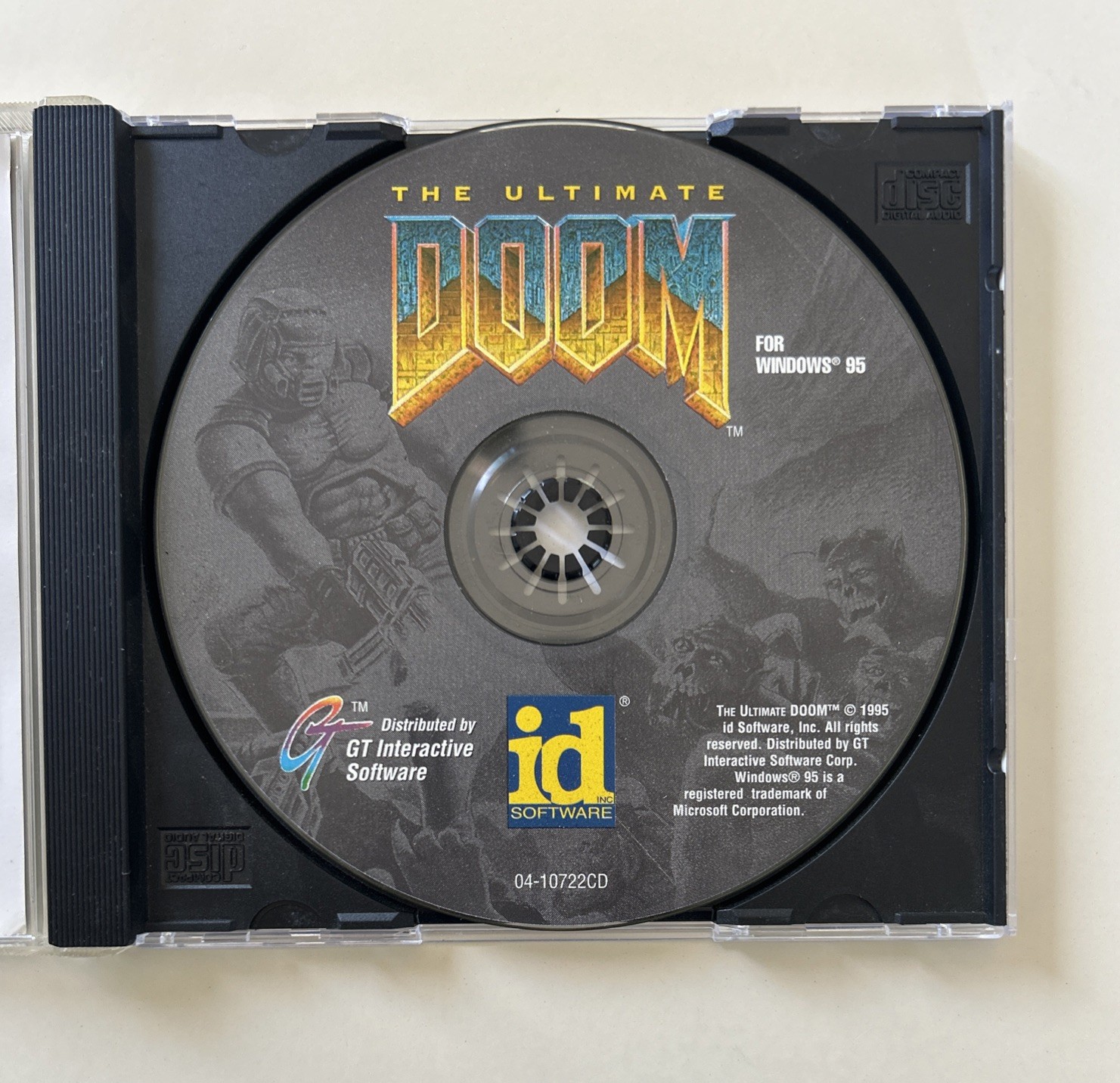 id Software The Ultimate Doom Windows 95 CD-ROM Doom Series PC Game 1995 Loose