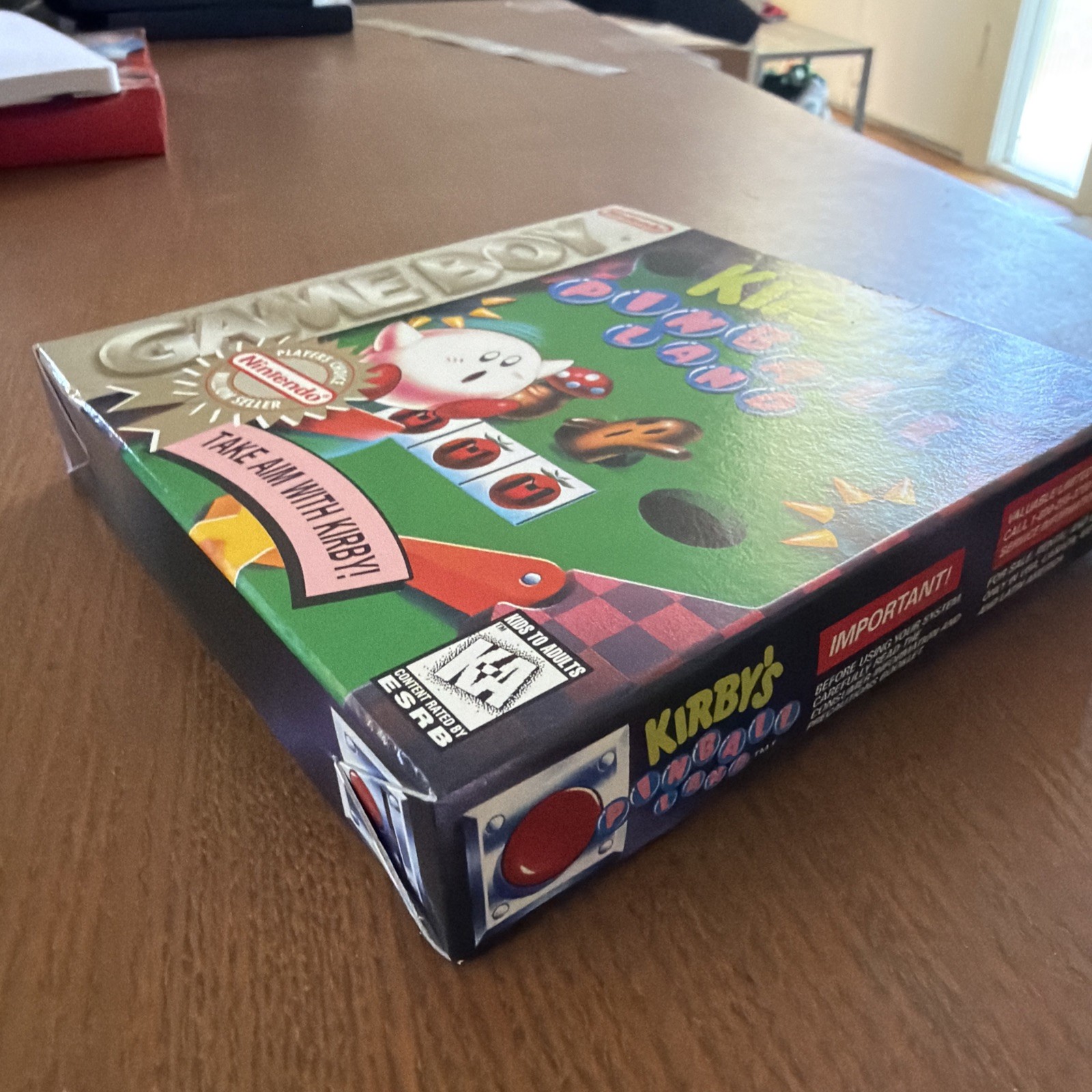 KIRBY’S PINBALL LAND BOX, MANUAL, INSERTS, NO GAME. PLAYERS CHOICE