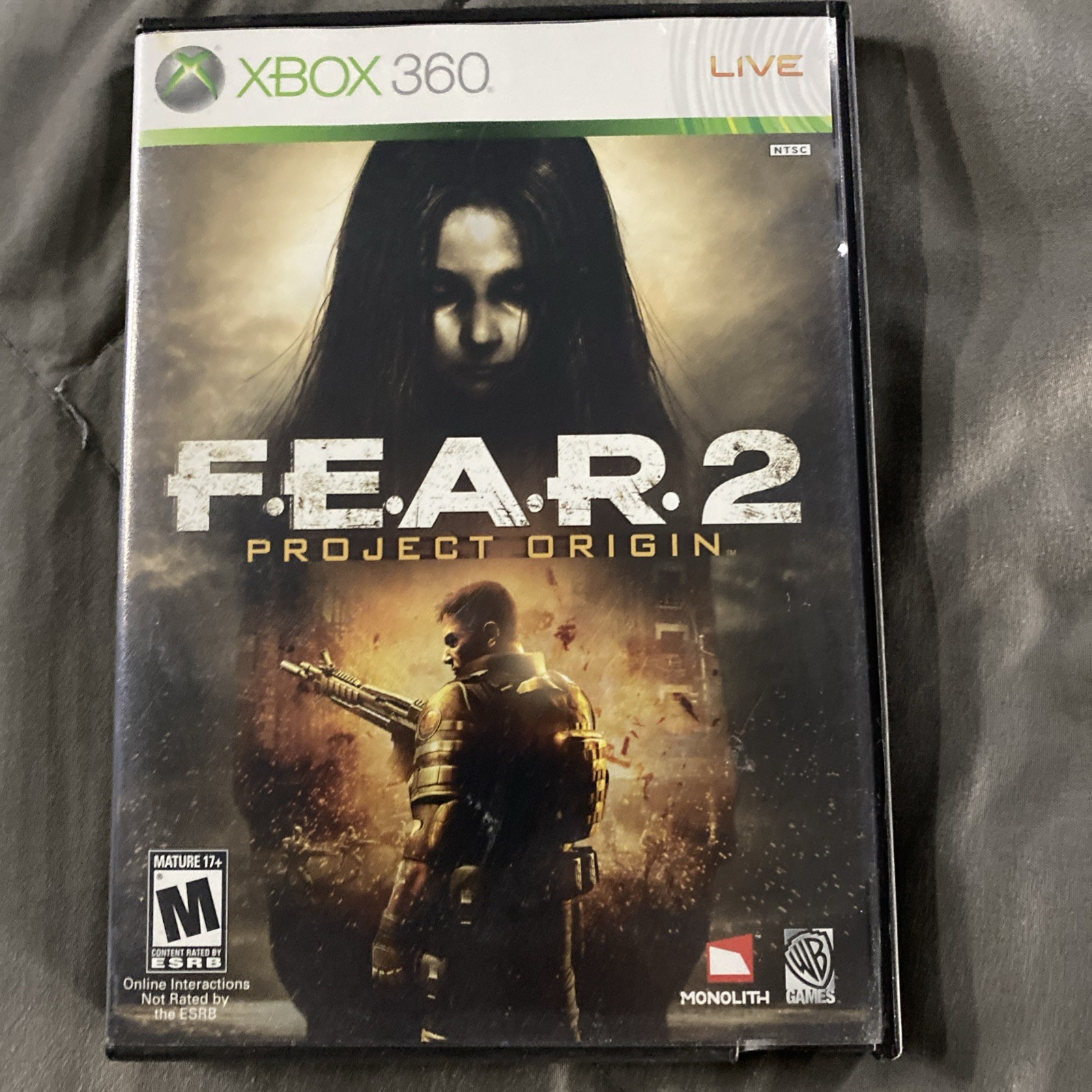 Fear 2 Project Origin Xbox 360 Clean Disc Tested No Manual Fast Shipping