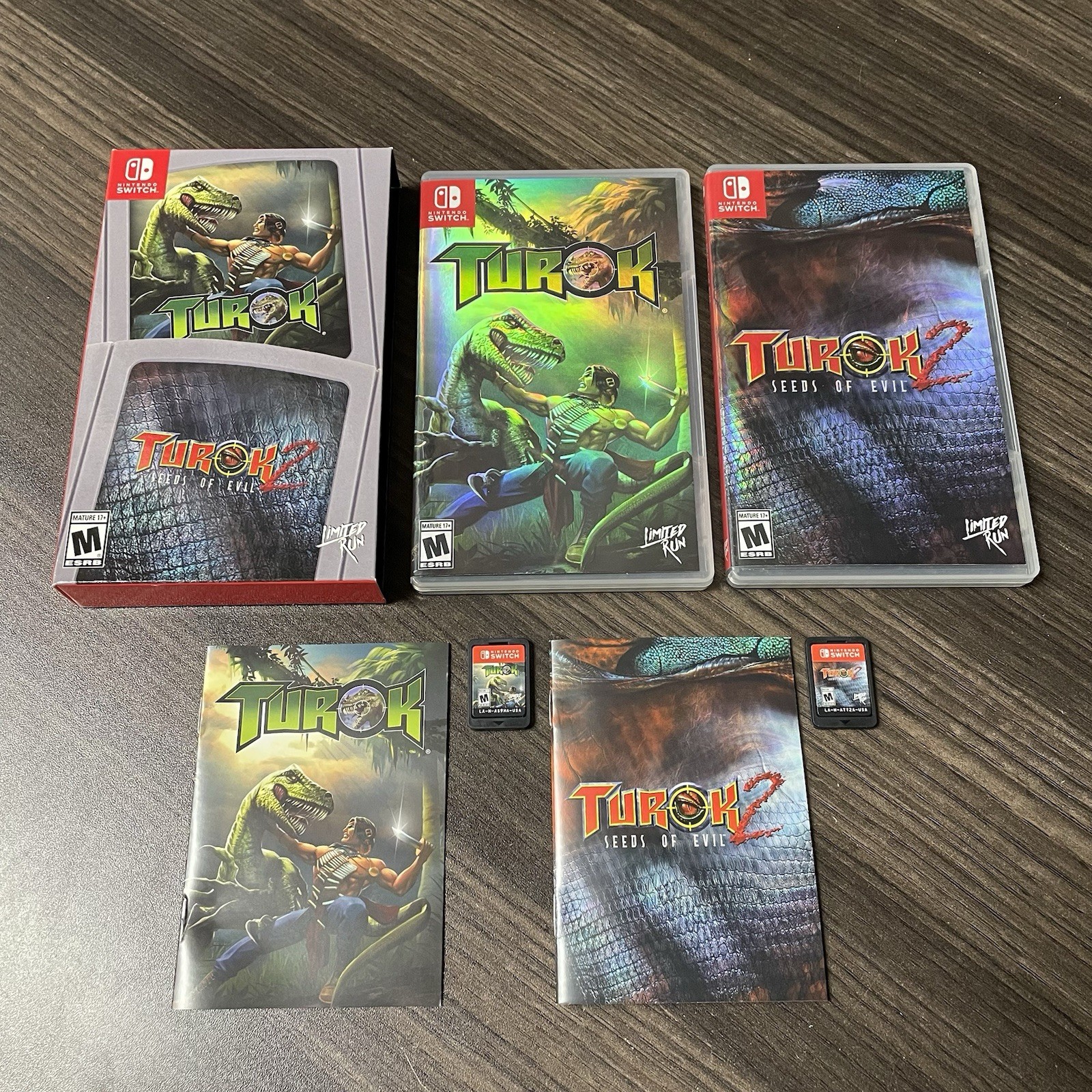 Turok + Turok 2: Seeds of Evil Remaster Nintendo Switch Dual Pack + Slipcover