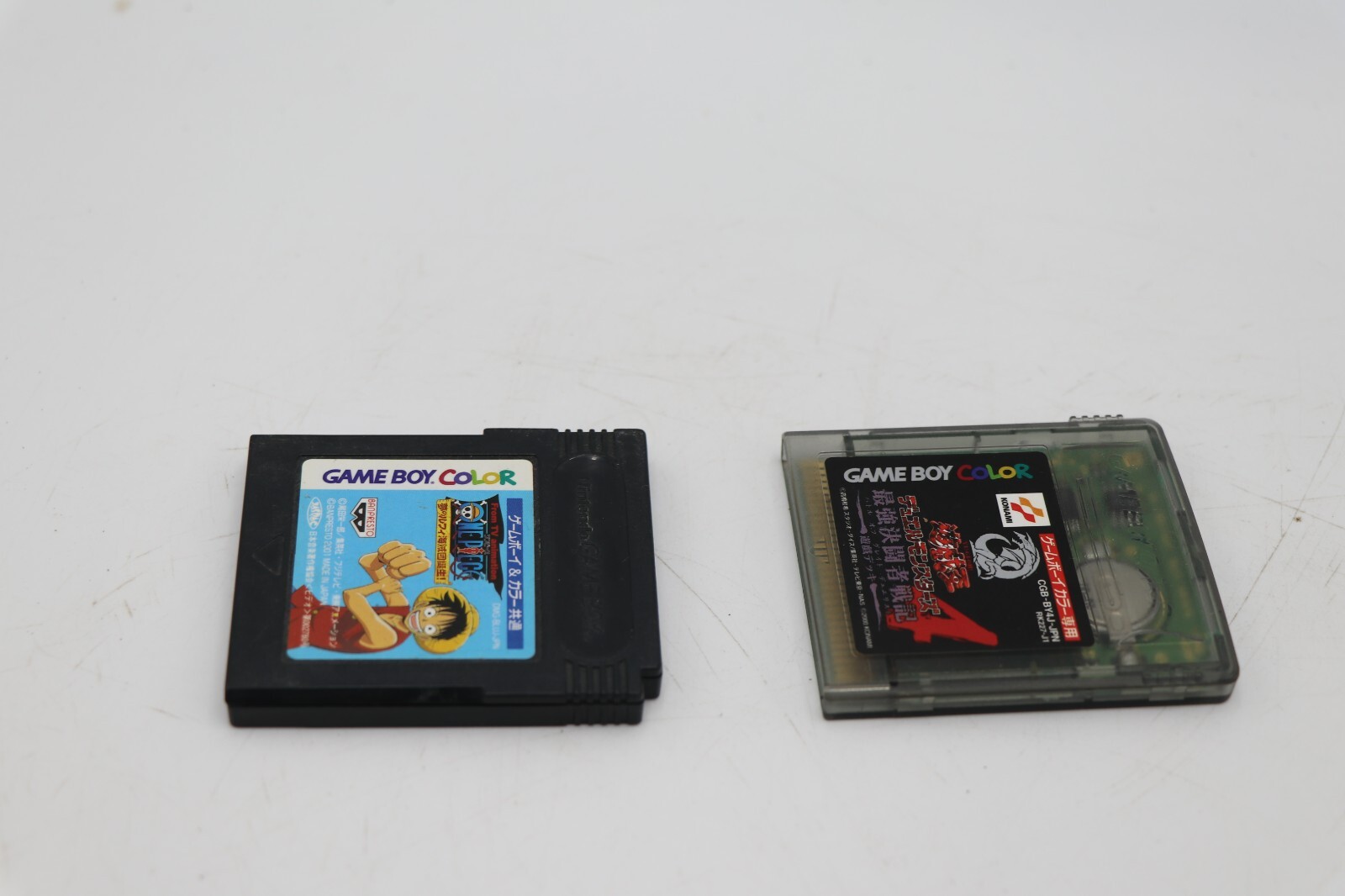 2x JP Gameboy Color Games ONE PIECE Yume No Luffy & Yu Gi Oh Duel Monsters 4