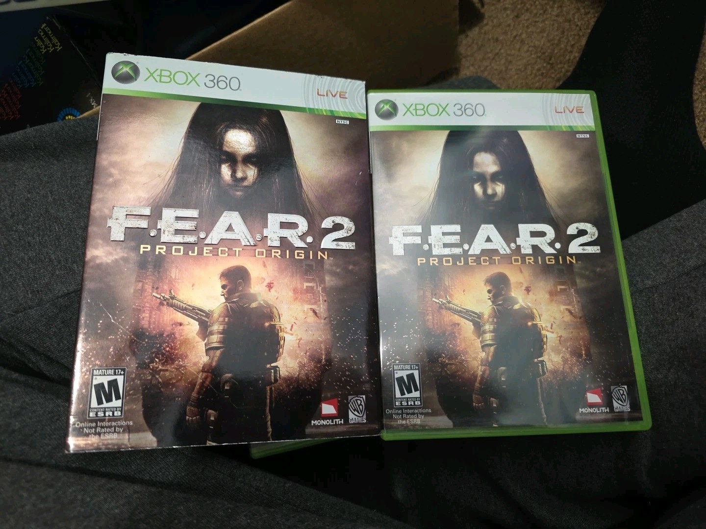 F.E.A.R. 2: Project Origin CIB & F.E.A.R. 3 Loose Xbox 360 Both Tested – EM