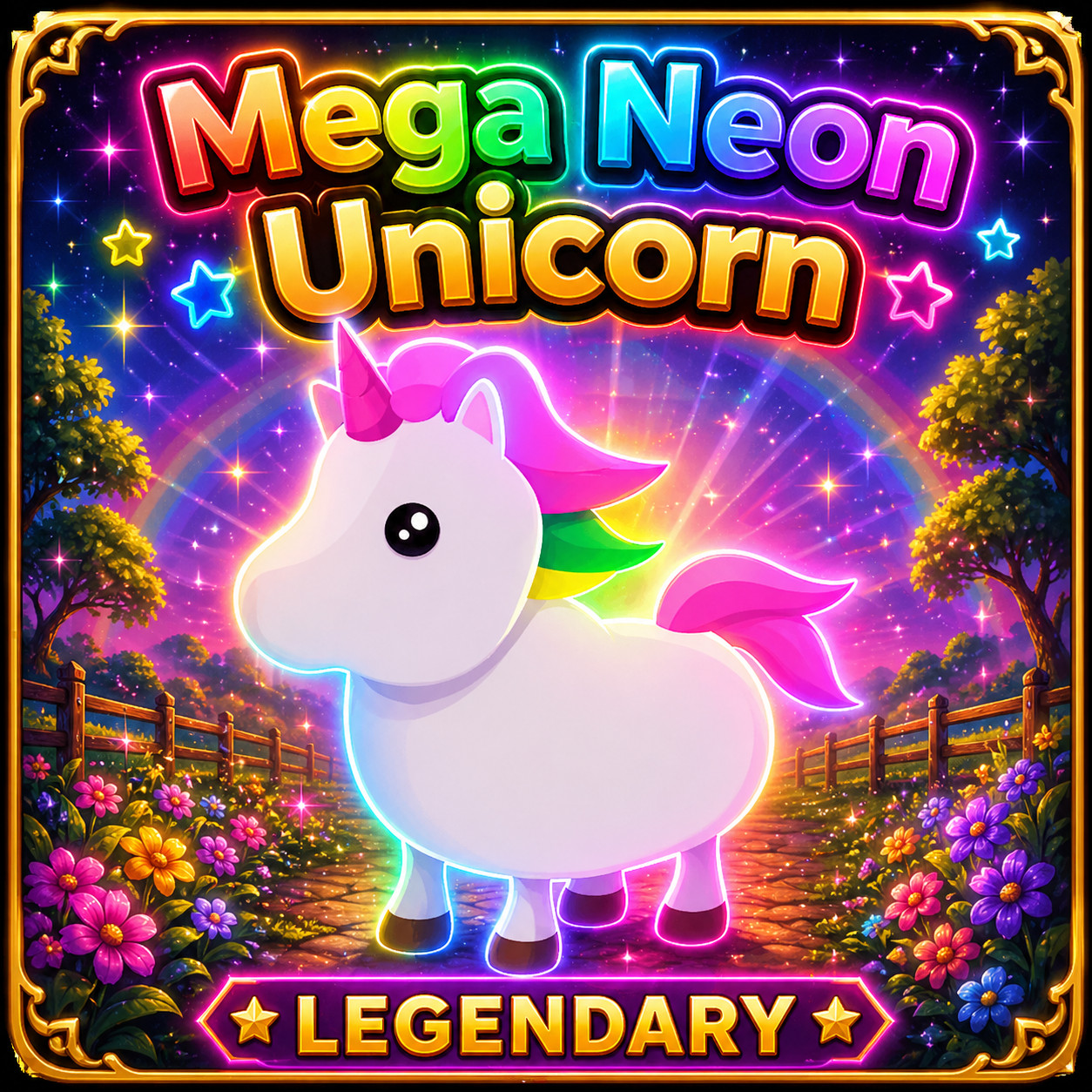 MEGA NEON UNICORN (VERY CHEAP) – ADOPT A PET FROM ME – CHEAPEST ON EBAY