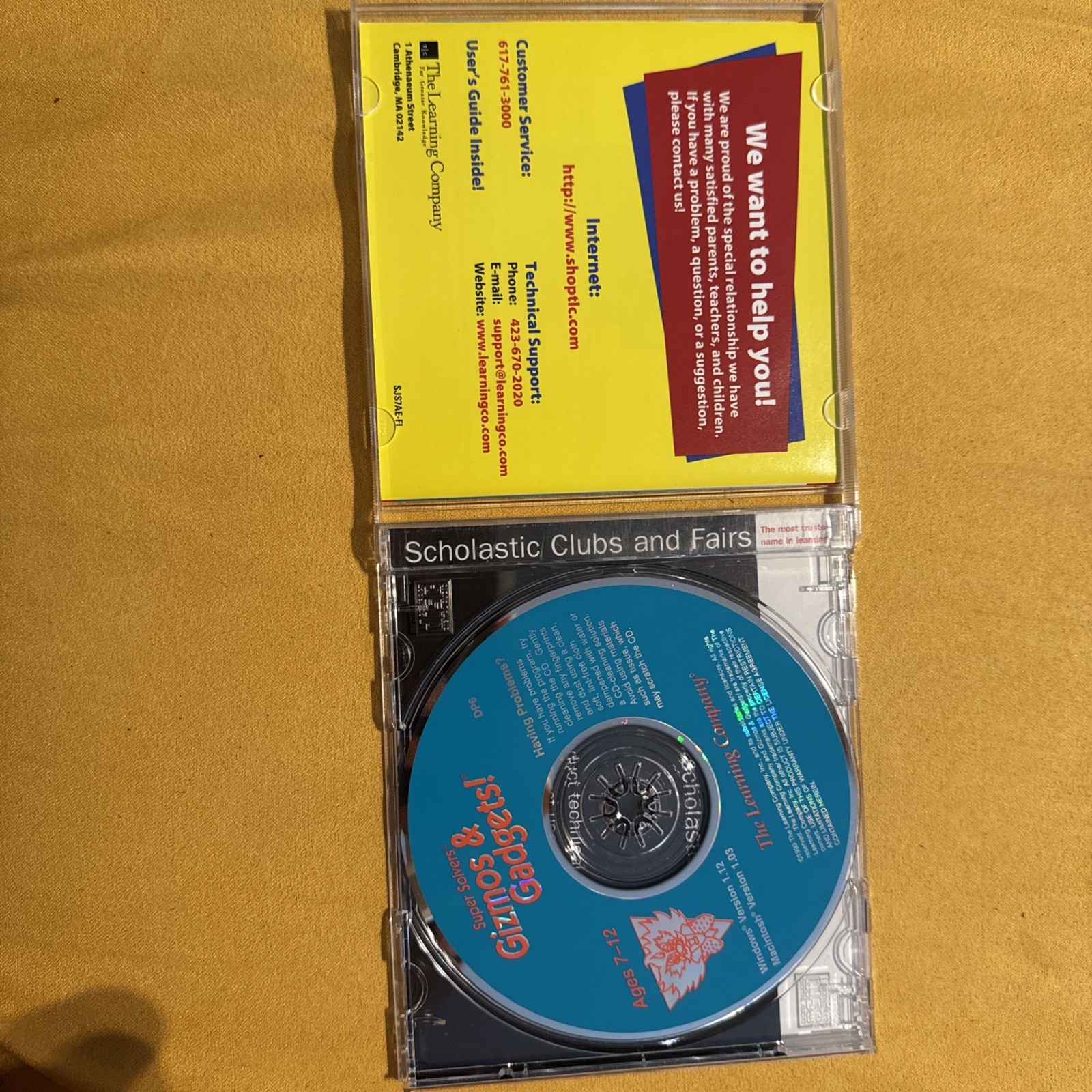 Super Solvers Gizmos & Gadgets The Learning Company CD ROM