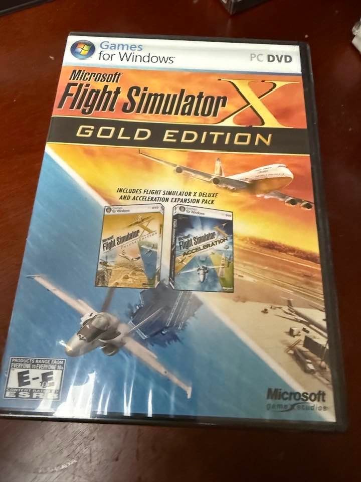 MICROSOFT FLIGHT SIMULATOR X: GOLD EDITION- NEW AND SEALED -FREE SHIPPING!
