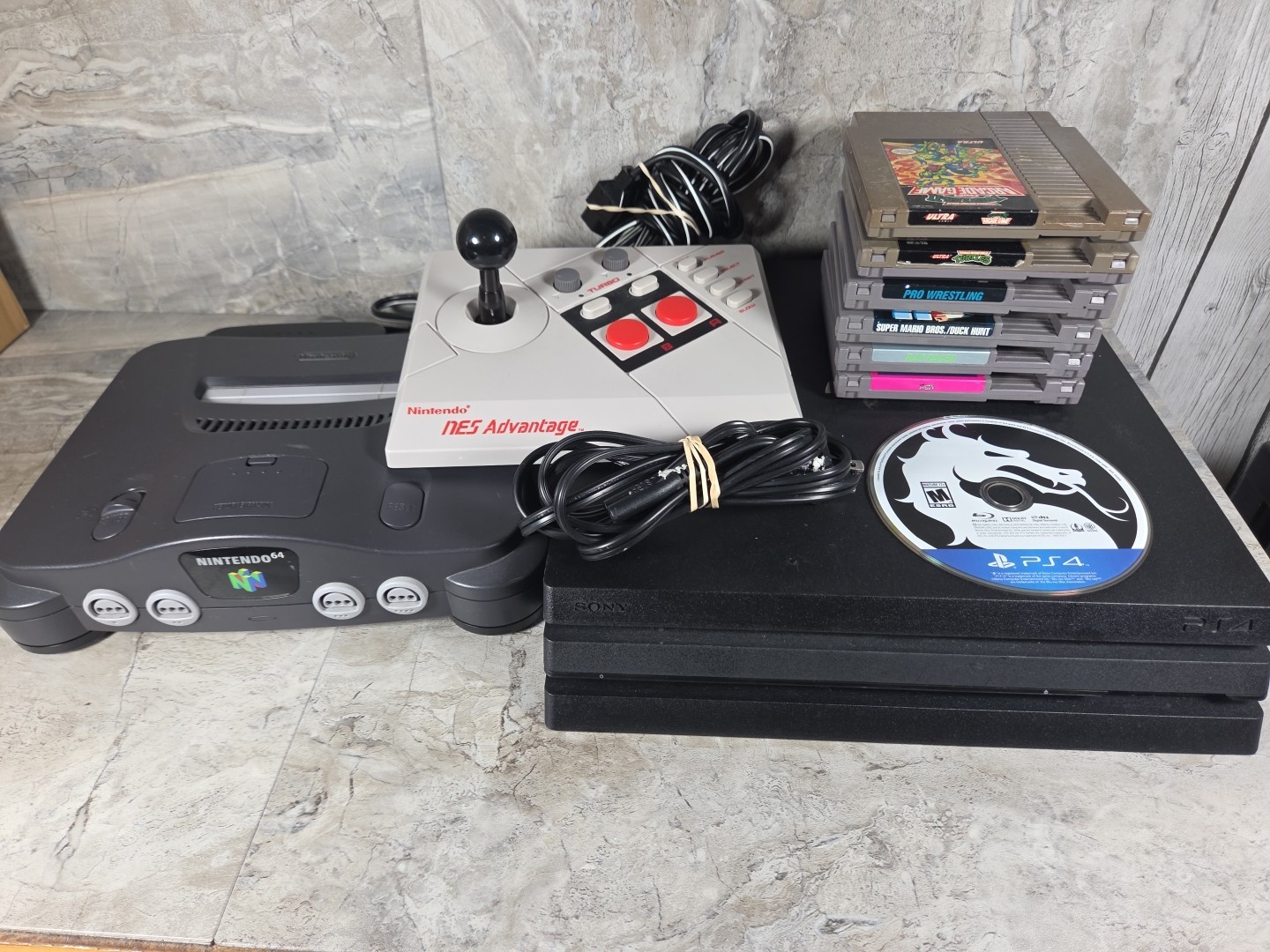 Random Video Game Console Ps4 Pro 1tb N64 Nintendo Games Nes Advantage Read D