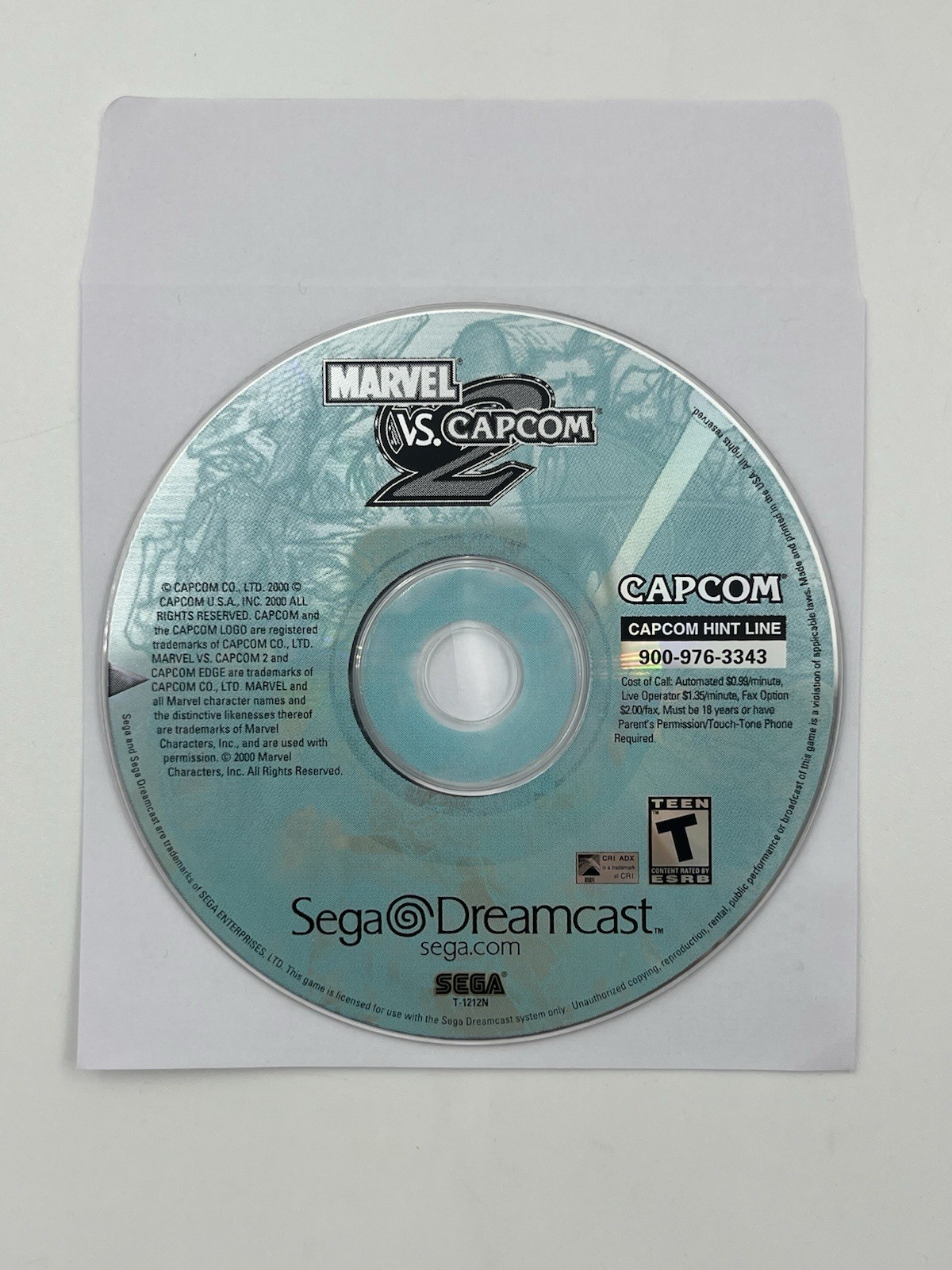 Marvel VS Capcom 2 Sega Dreamcast Disc Only Tested & Working
