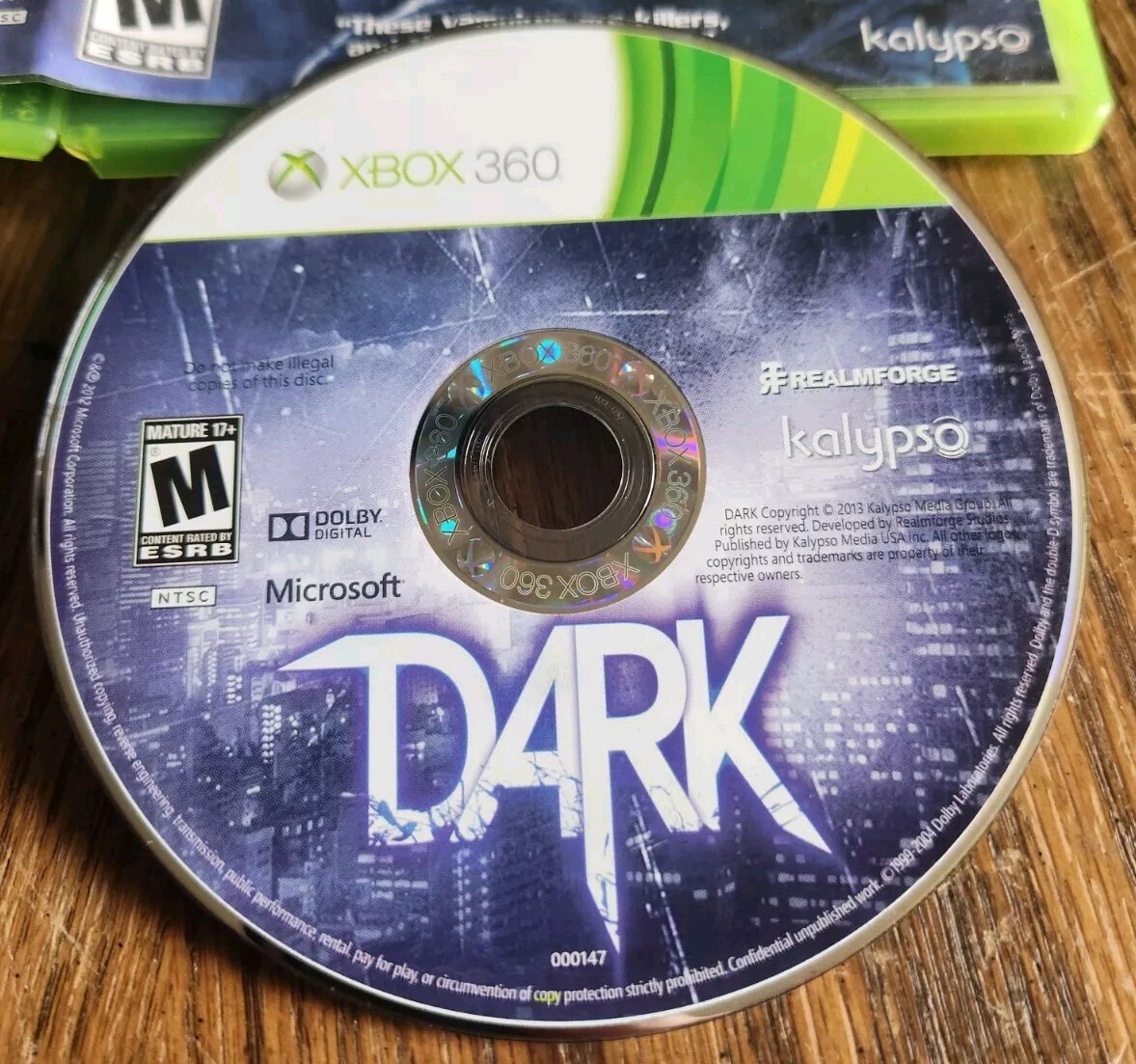 Dark (Microsoft Xbox 360, 2013) Kalypso Altus CIB Complete DISC IS EXCELLENT