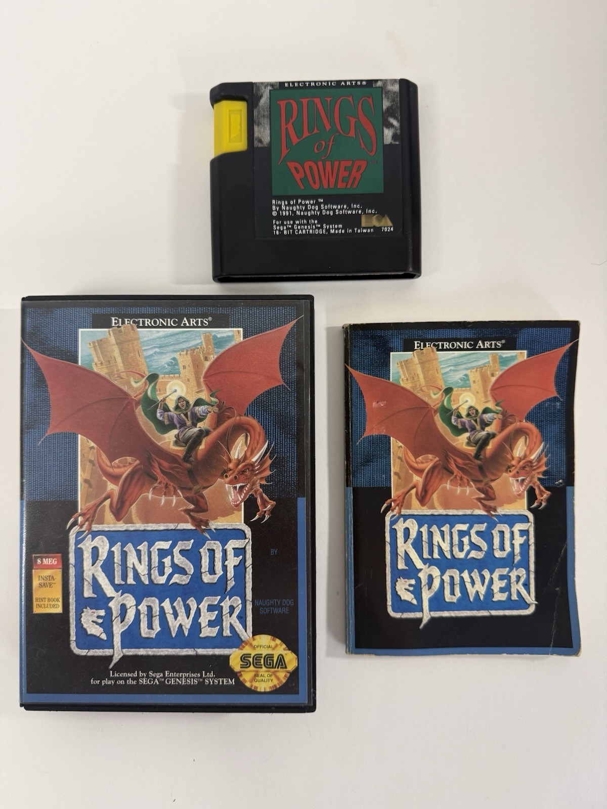 Rings of Power (Sega Genesis, 1991) CIB Complete – 100% Authentic – TESTED
