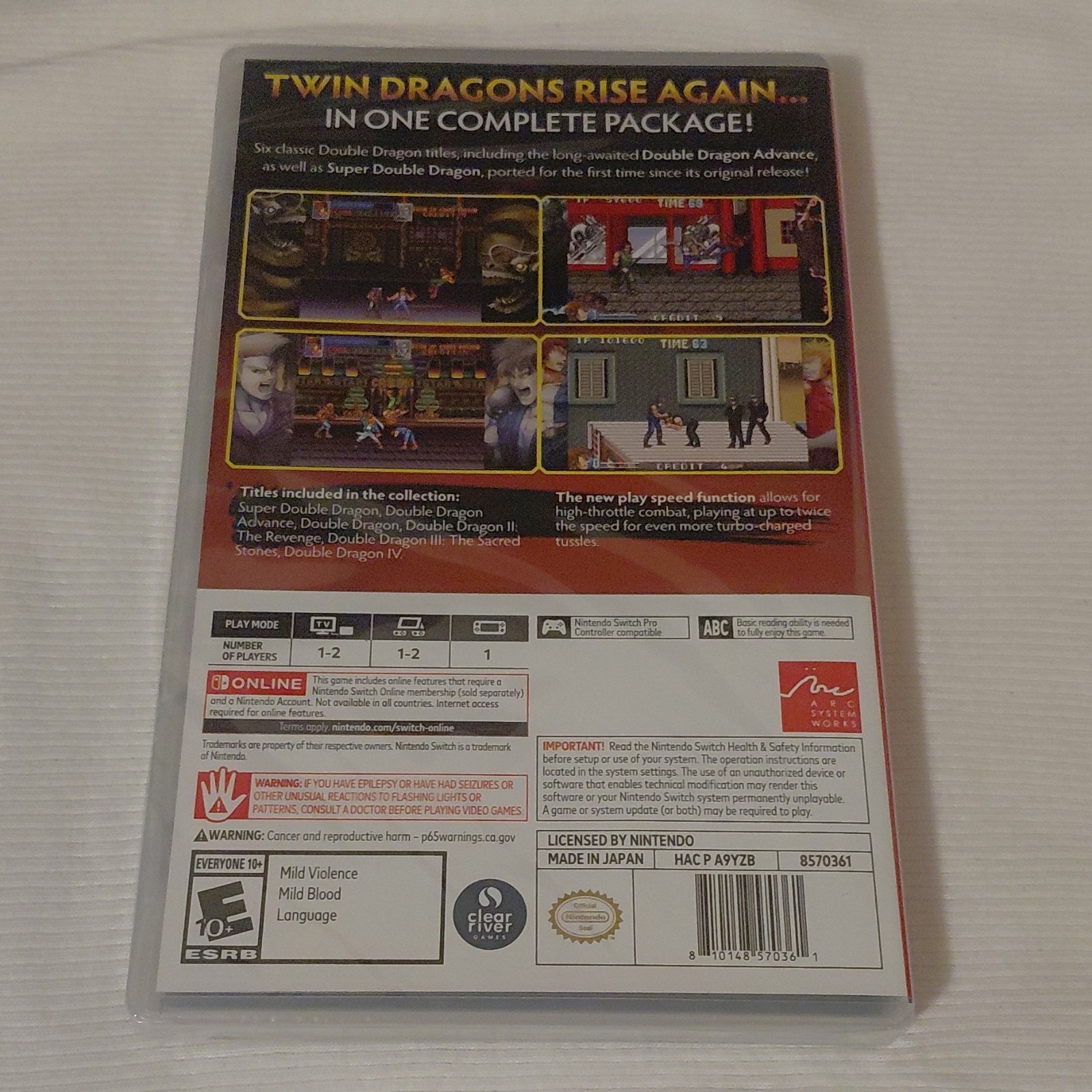 Arc System Works Double Dragon Collection Nintendo Switch Complete Edition