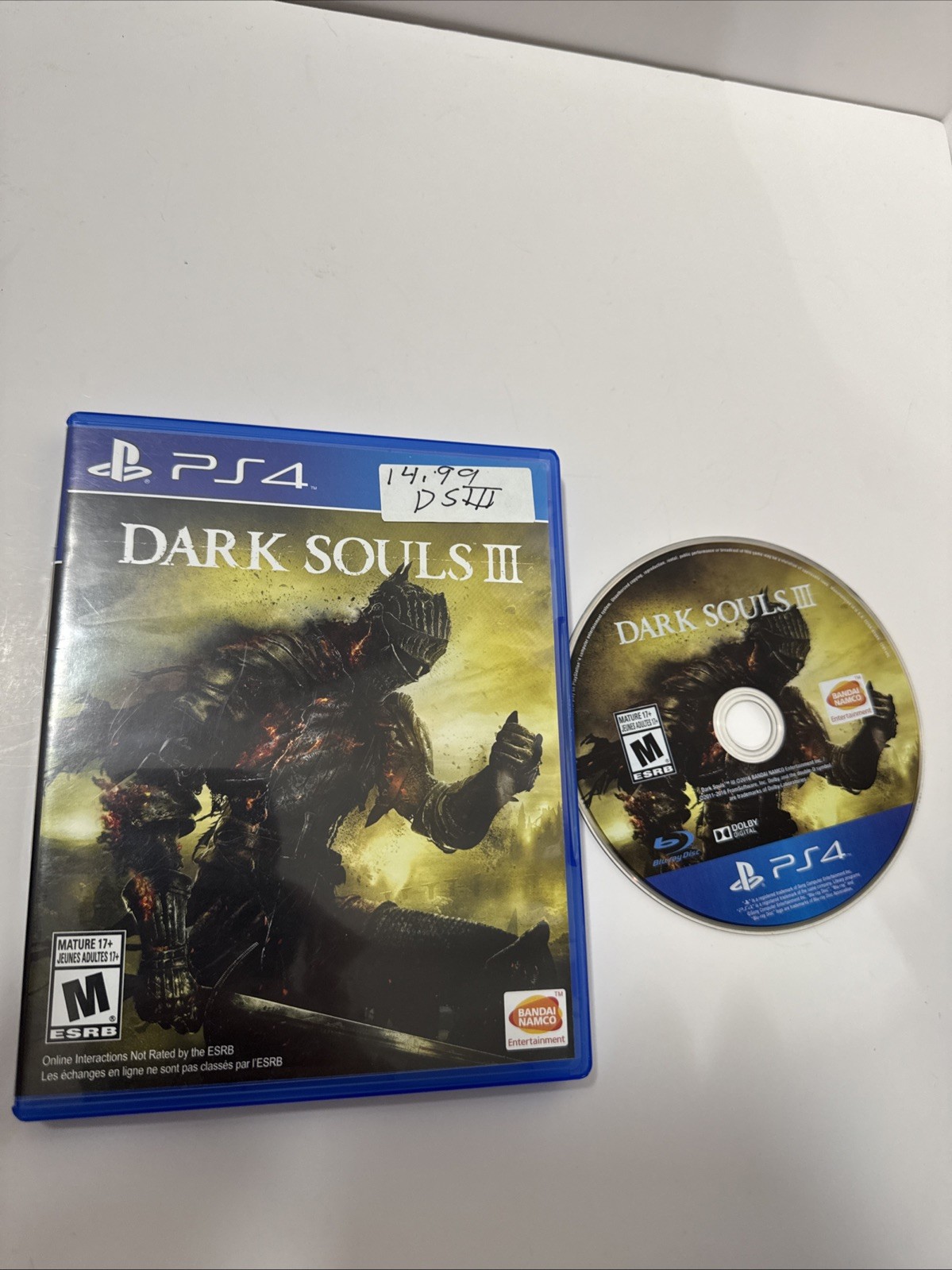 Dark Souls III (Sony PlayStation 4, 2016) PS4 Tested