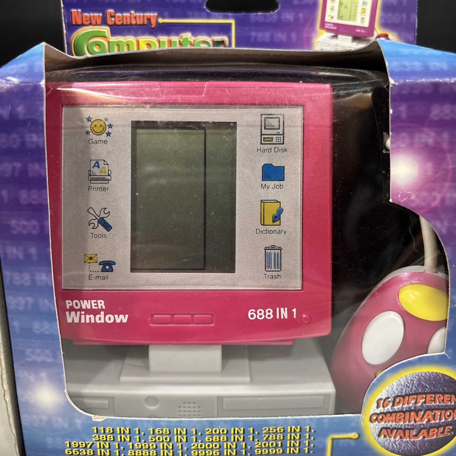 New Century Computer Game Power Window NIB VTG Mini Desktop with Mouse