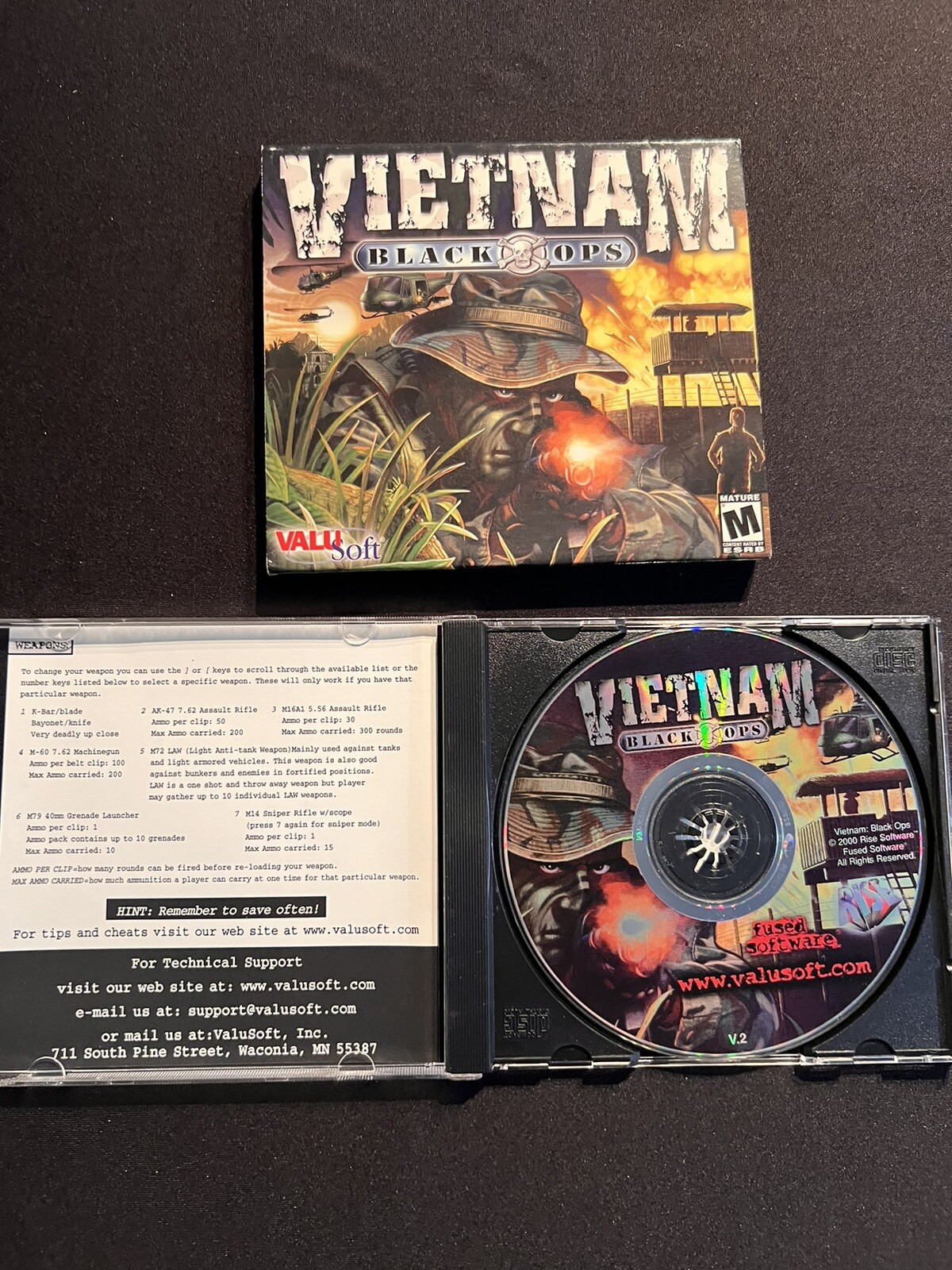 Vietnam: Black Ops Jewel Case (PC, 2001) With paper sleeve Good condition