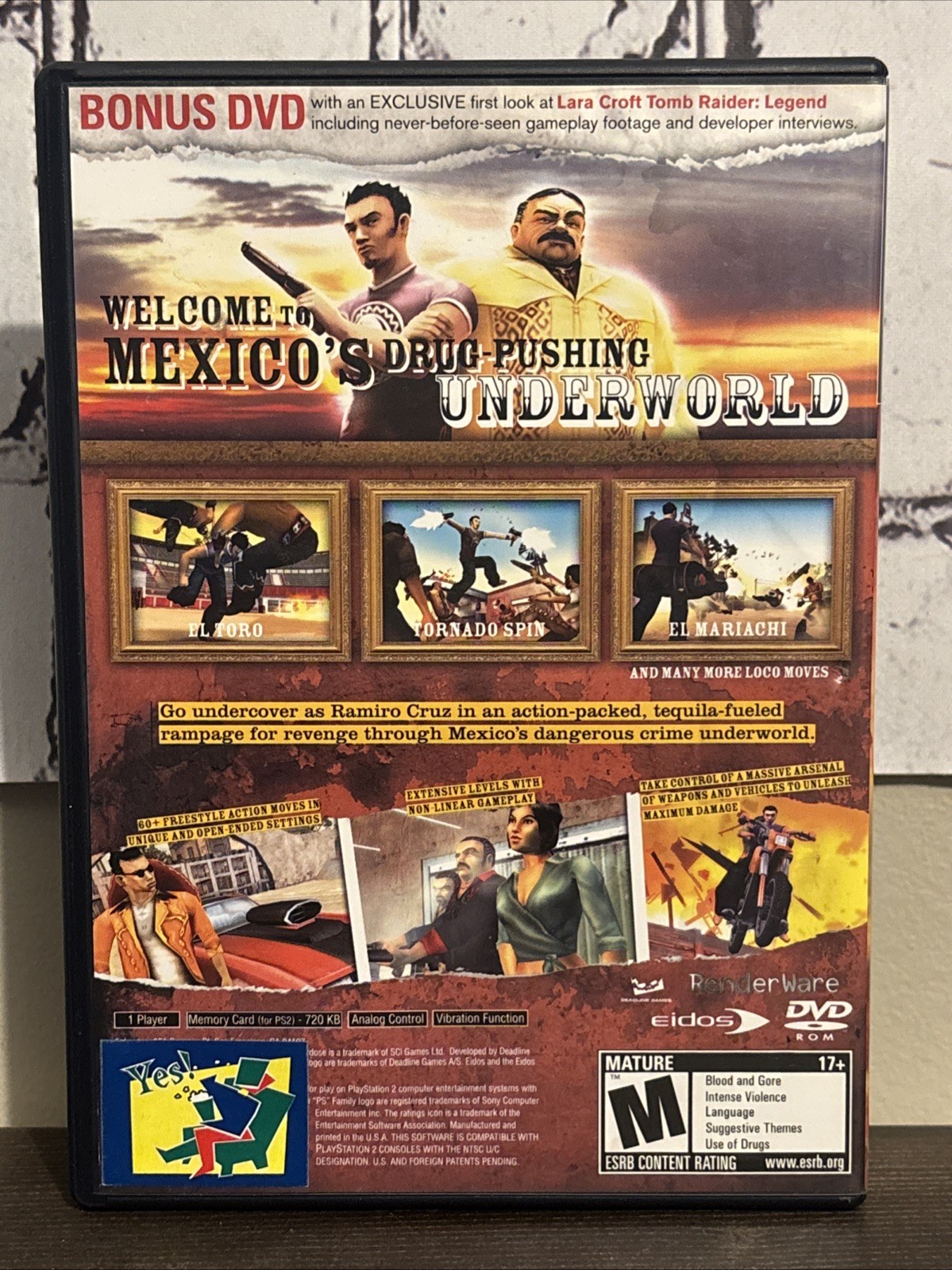 Sony PlayStation 2 PS2 CIB Total Overdose A Gunslinger’s Tale in Mexico w/ Bonus