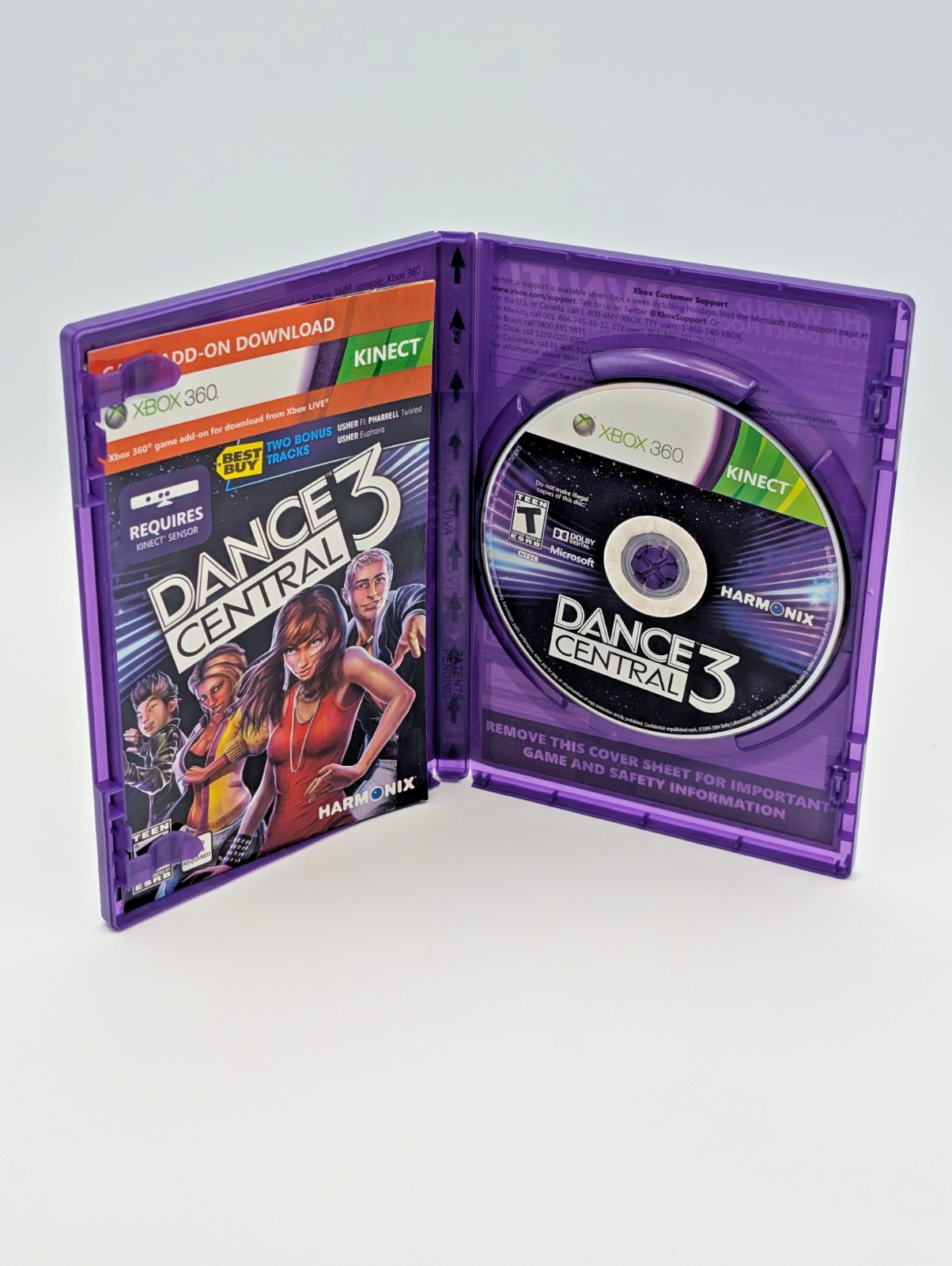 Dance Central 3 Xbox 360 Game CIB Complete Manual Best Buy Bonus Tracks Kinect