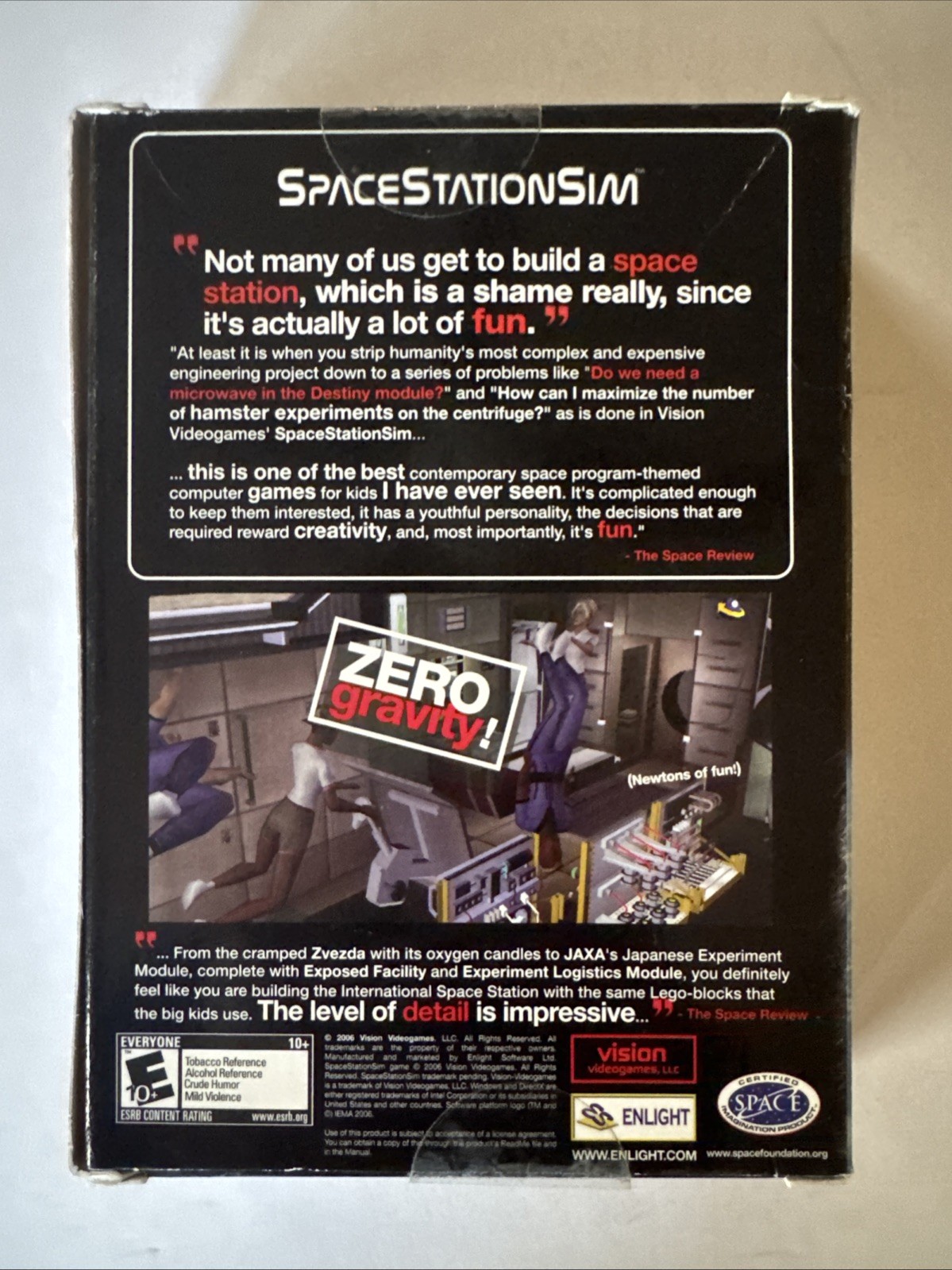 SPACE STATION SIM Nasa Simulation Rare Vintage PC Game US Version Complete Works