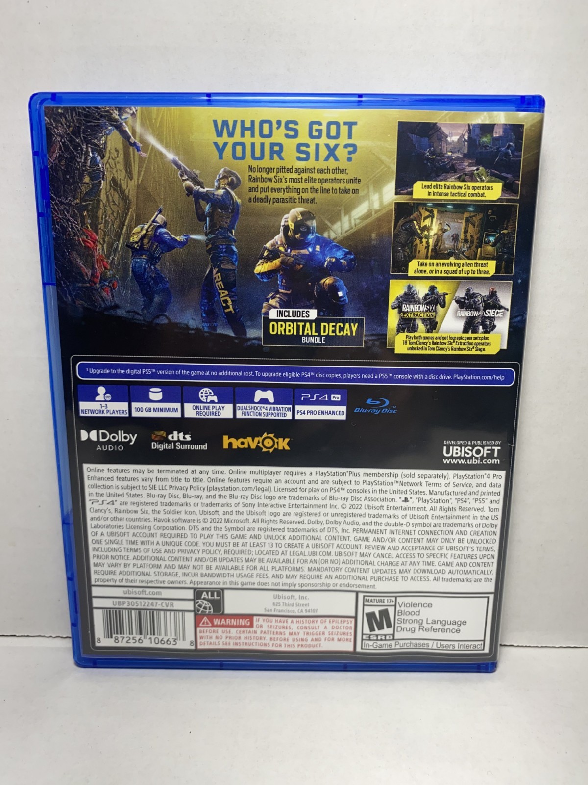 2022 Tom Clancy’s Rainbow Six Extraction- Sony PlayStation 4 Tested Free Ship