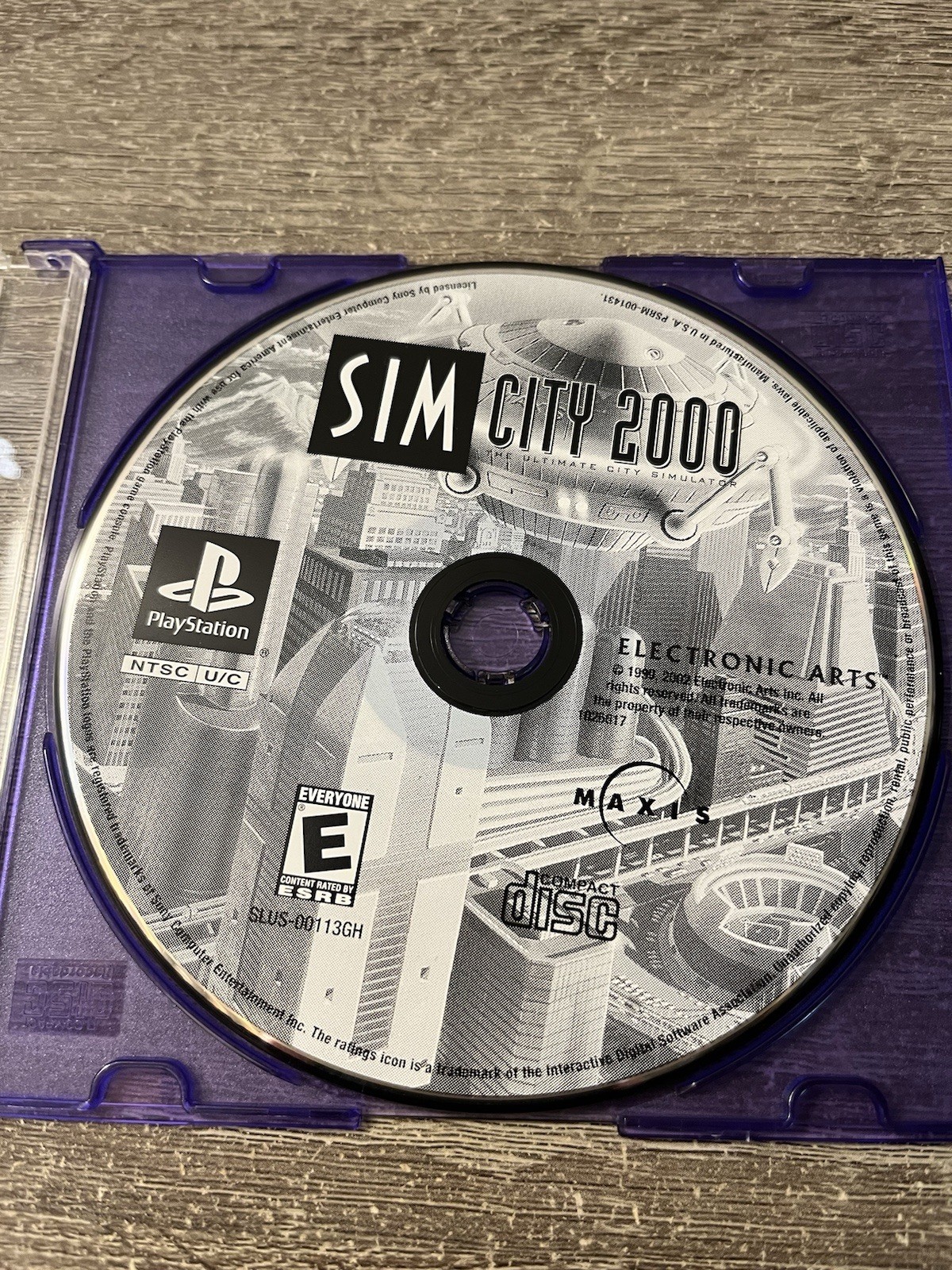 Sim City 2000 (Sony PlayStation PS1) Disc Only Tested