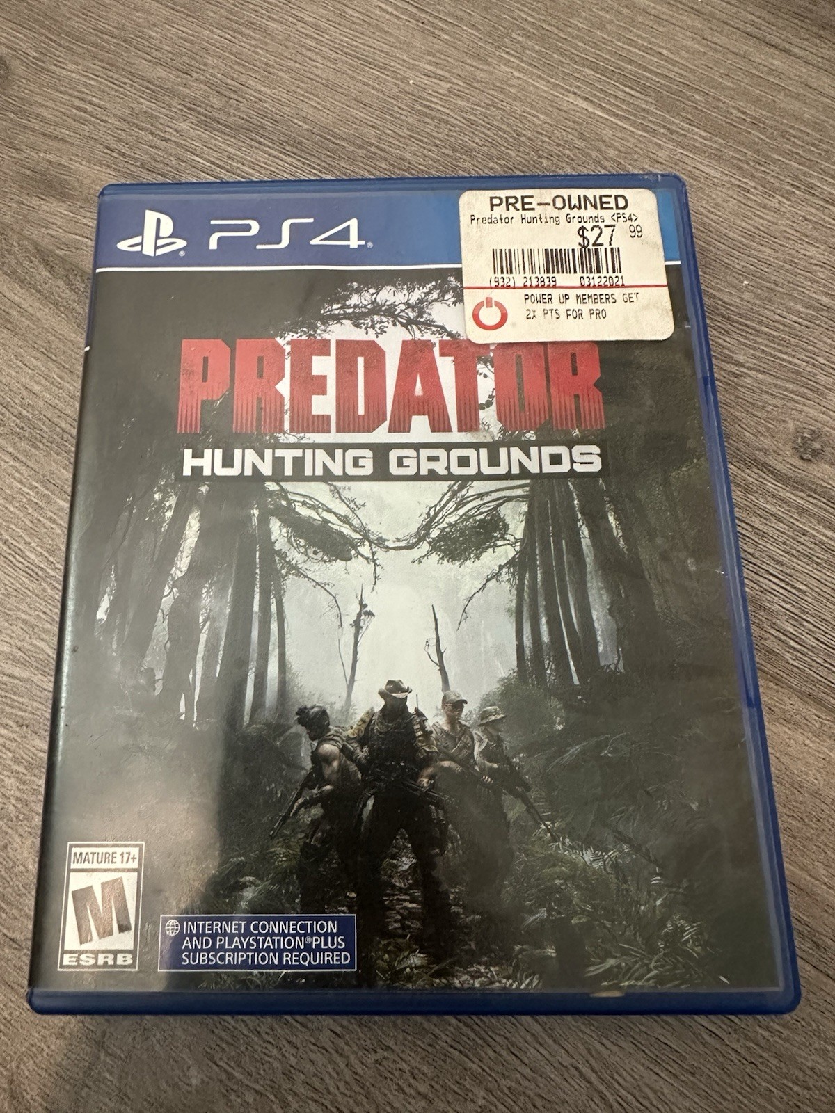 Predator: Hunting Grounds – Sony PlayStation 4 PS4 case and disc tested