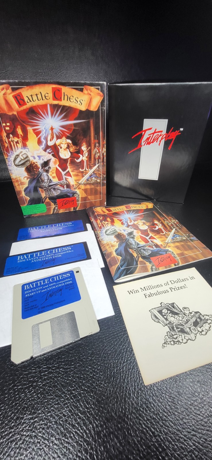 Battle Chess By Interplay Big Box PC Game 1990 IBM Tandy Windows Floppy Disk 3.0