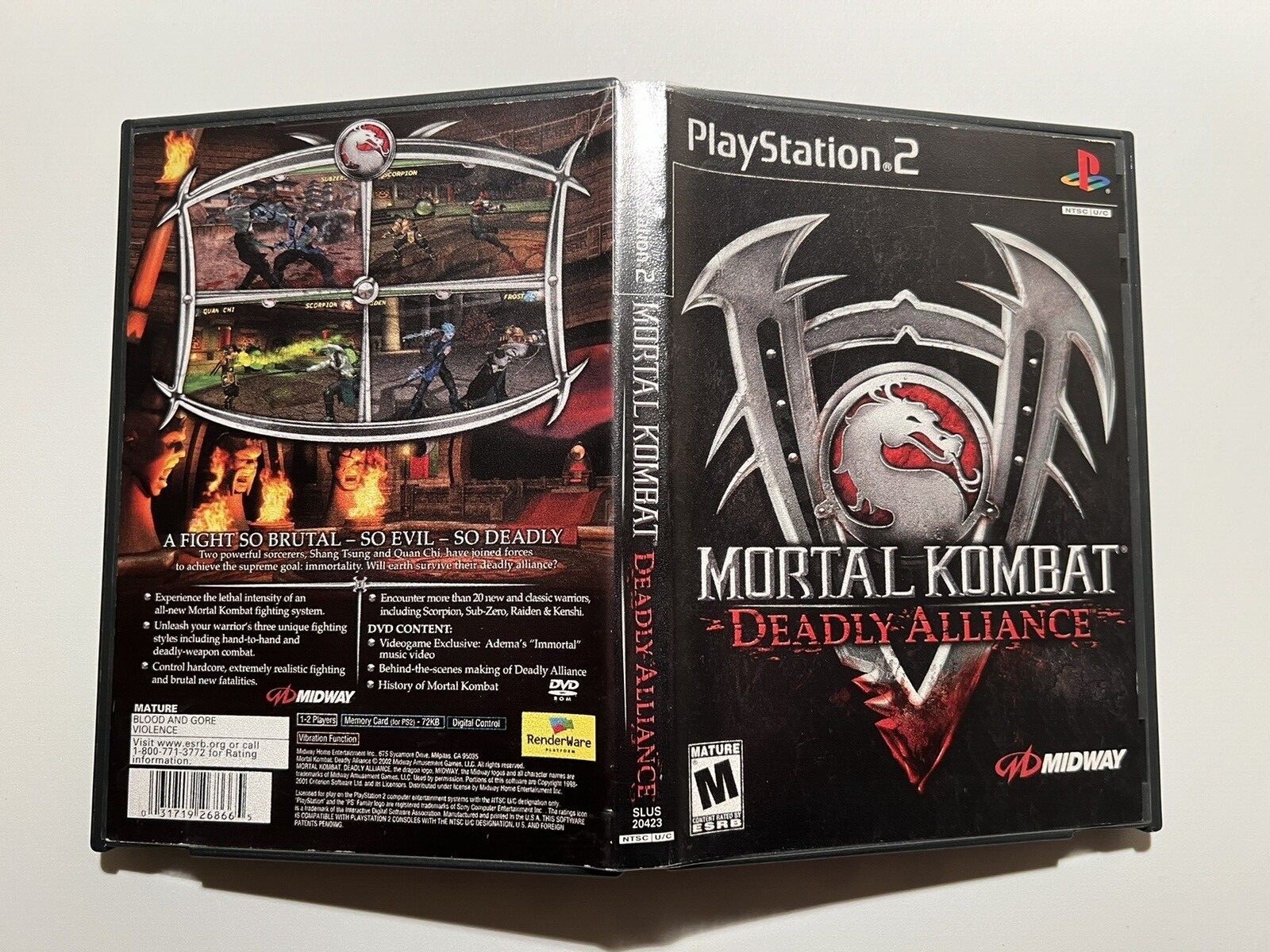 Moral Combat: Deadly Alliance PS2 – Blockbuster (NO MANUAL) – Play Tested!