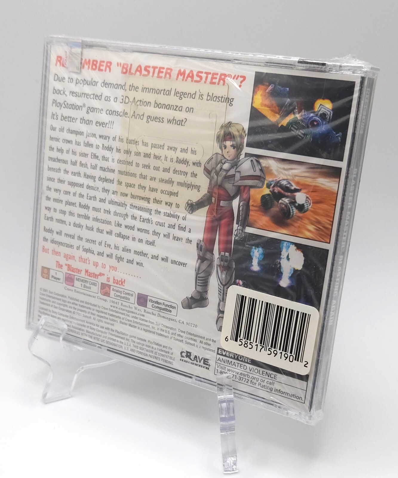 Blaster Master Blasting Again • PlayStation • Brand New • MCI Phone Card Version