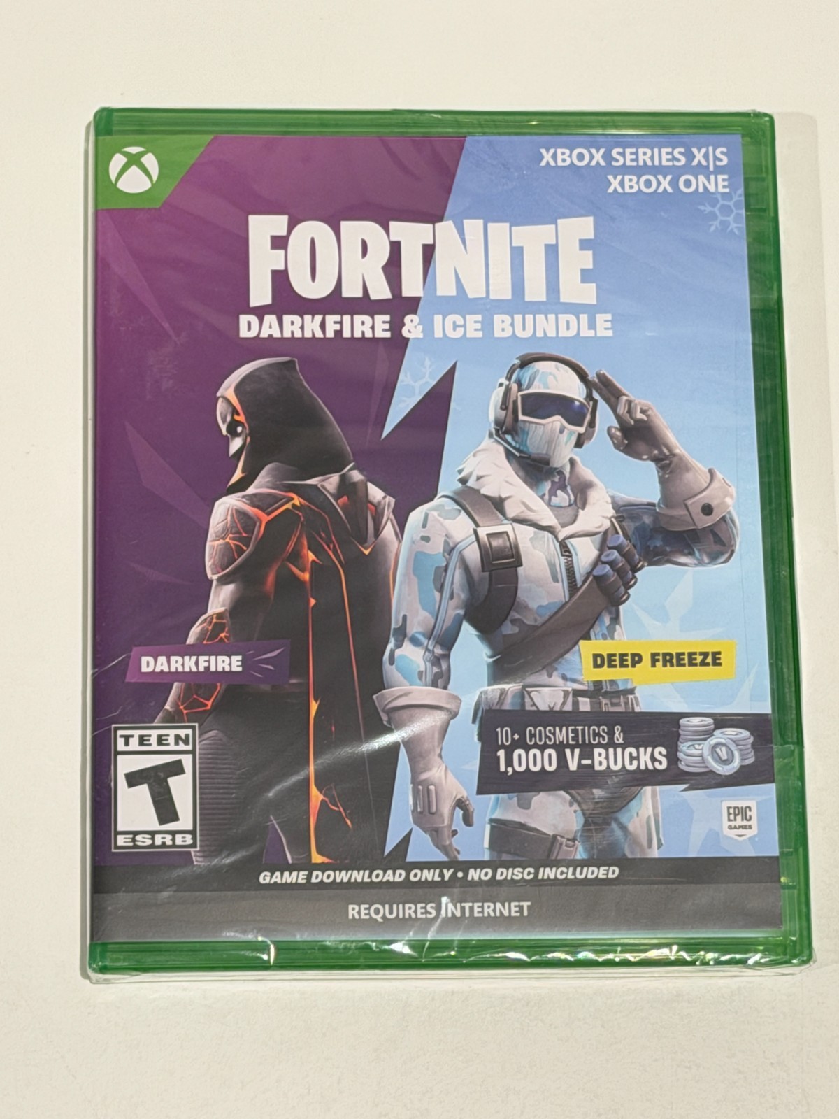 Fortnite Darkfire/Ice Deep Freeze Bundle -Xbox One Series X/S 1,000 V-Bucks NEW